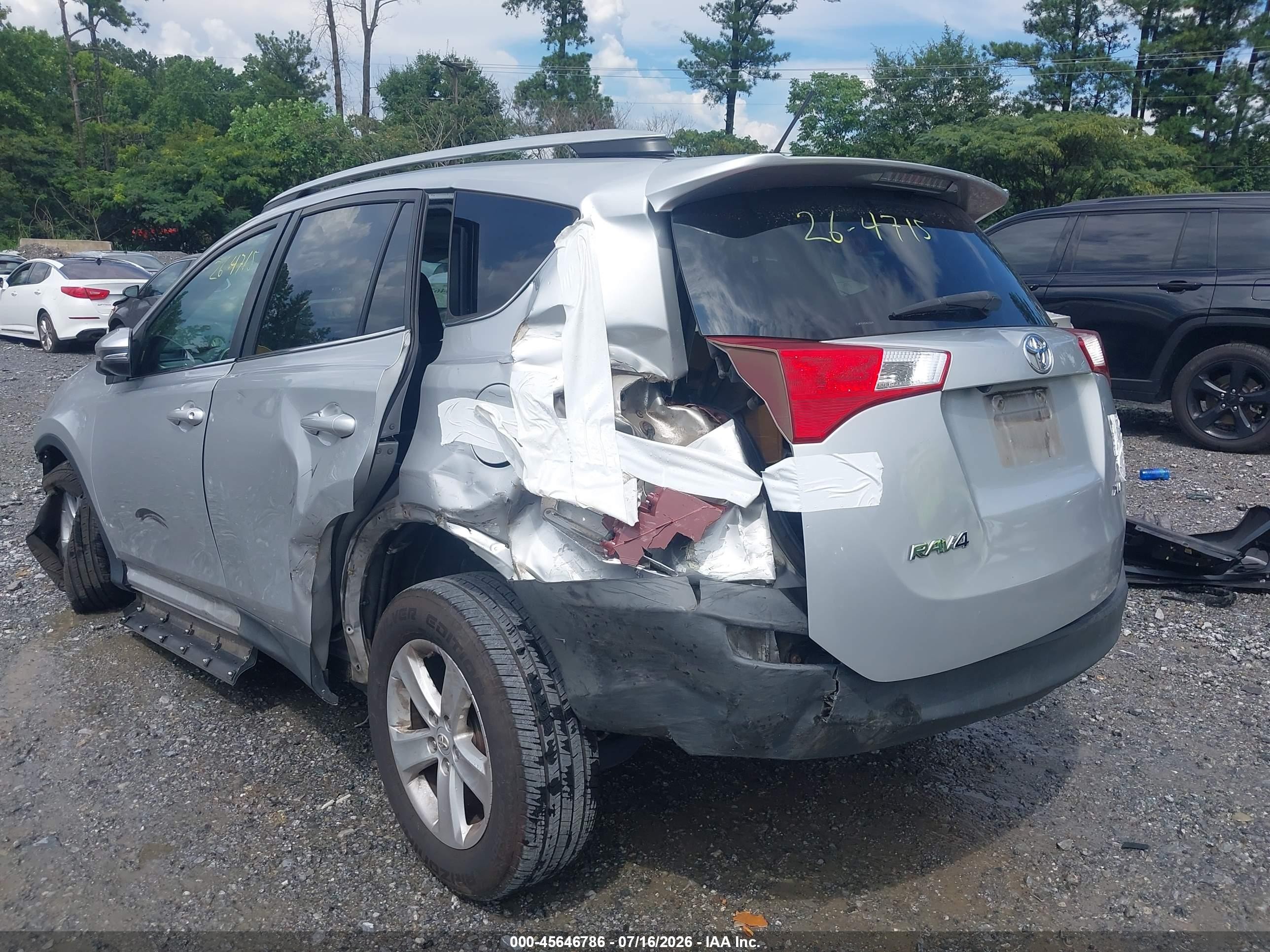2014 Toyota Rav4 Xle Silver vin: 2T3WFREV8EW119144