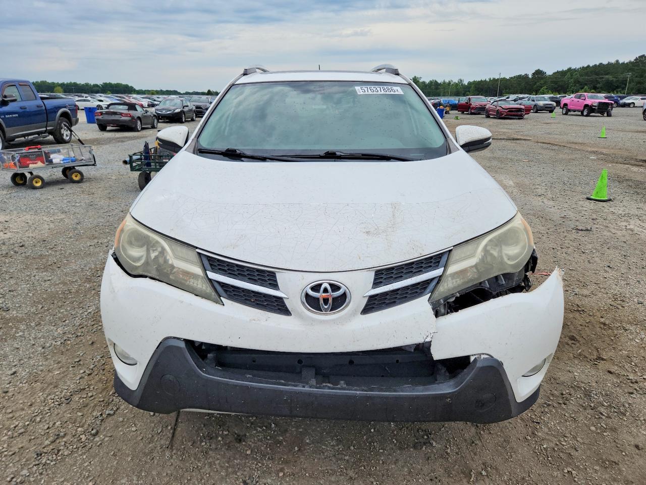 2014 Toyota Rav4 Xle White vin: 2T3WFREV8EW121198