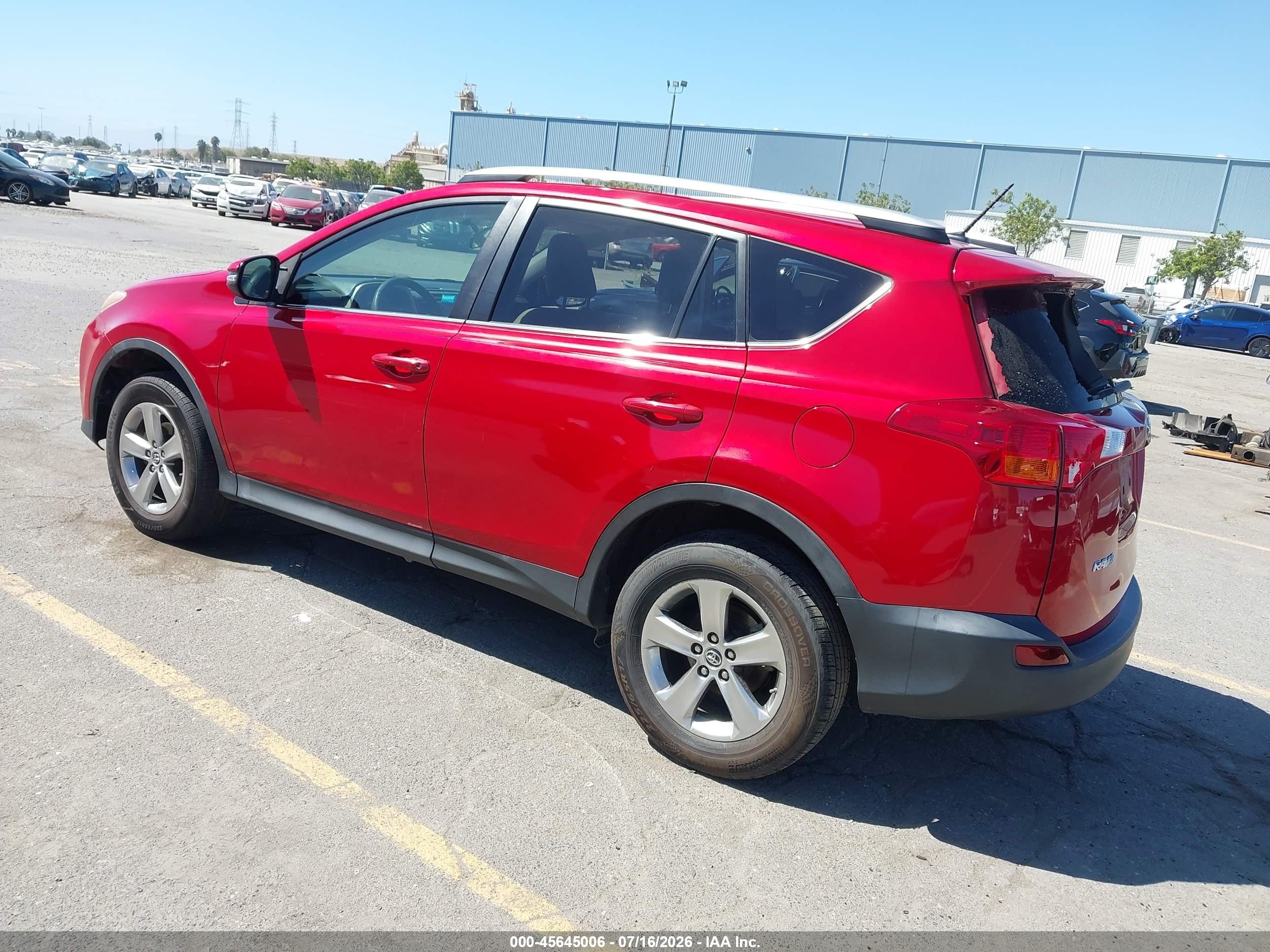 2015 Toyota Rav4 Xle Red vin: 2T3WFREV8FW160410