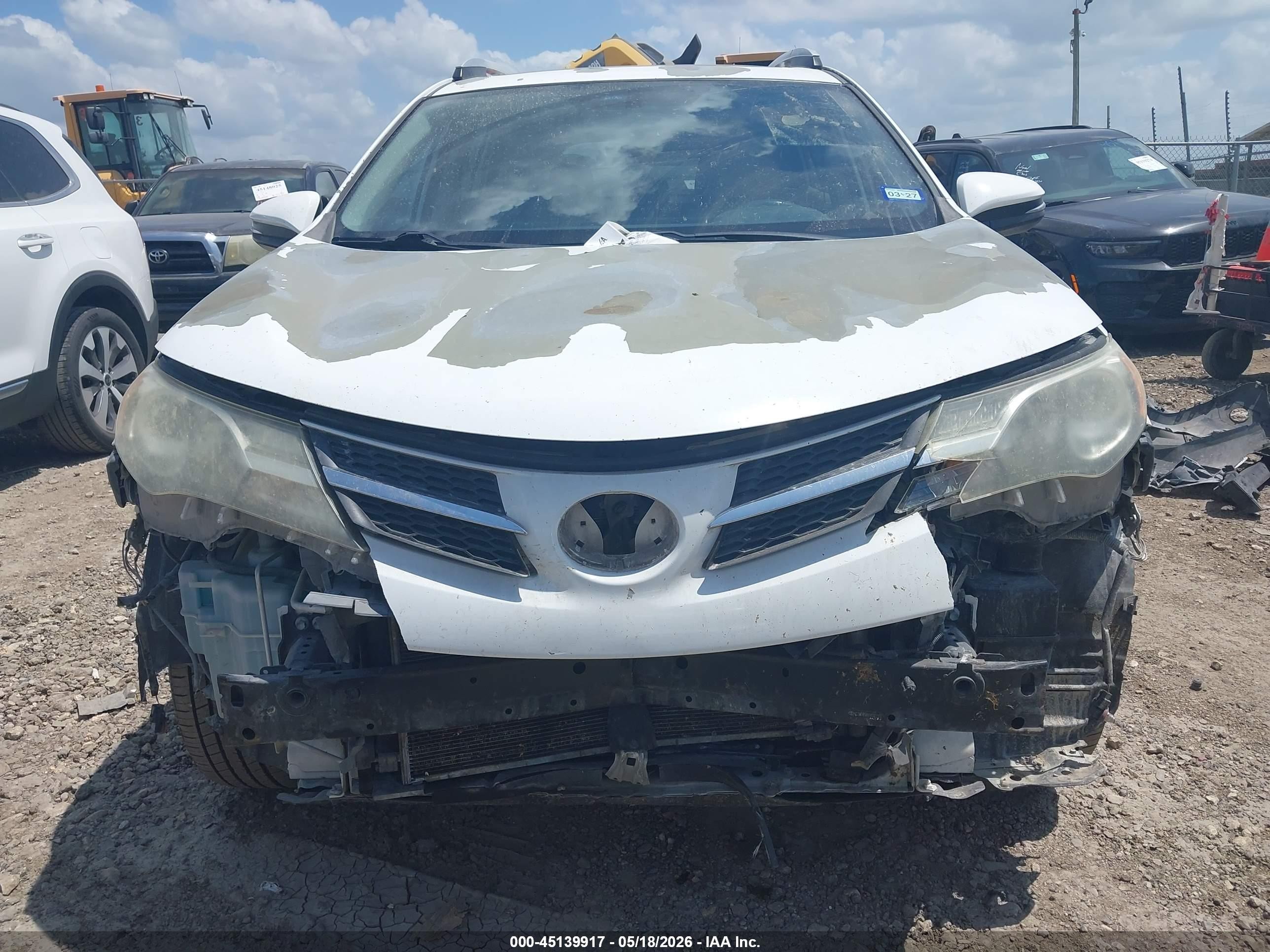 2013 Toyota Rav4 Xle White vin: 2T3WFREV9DW030245