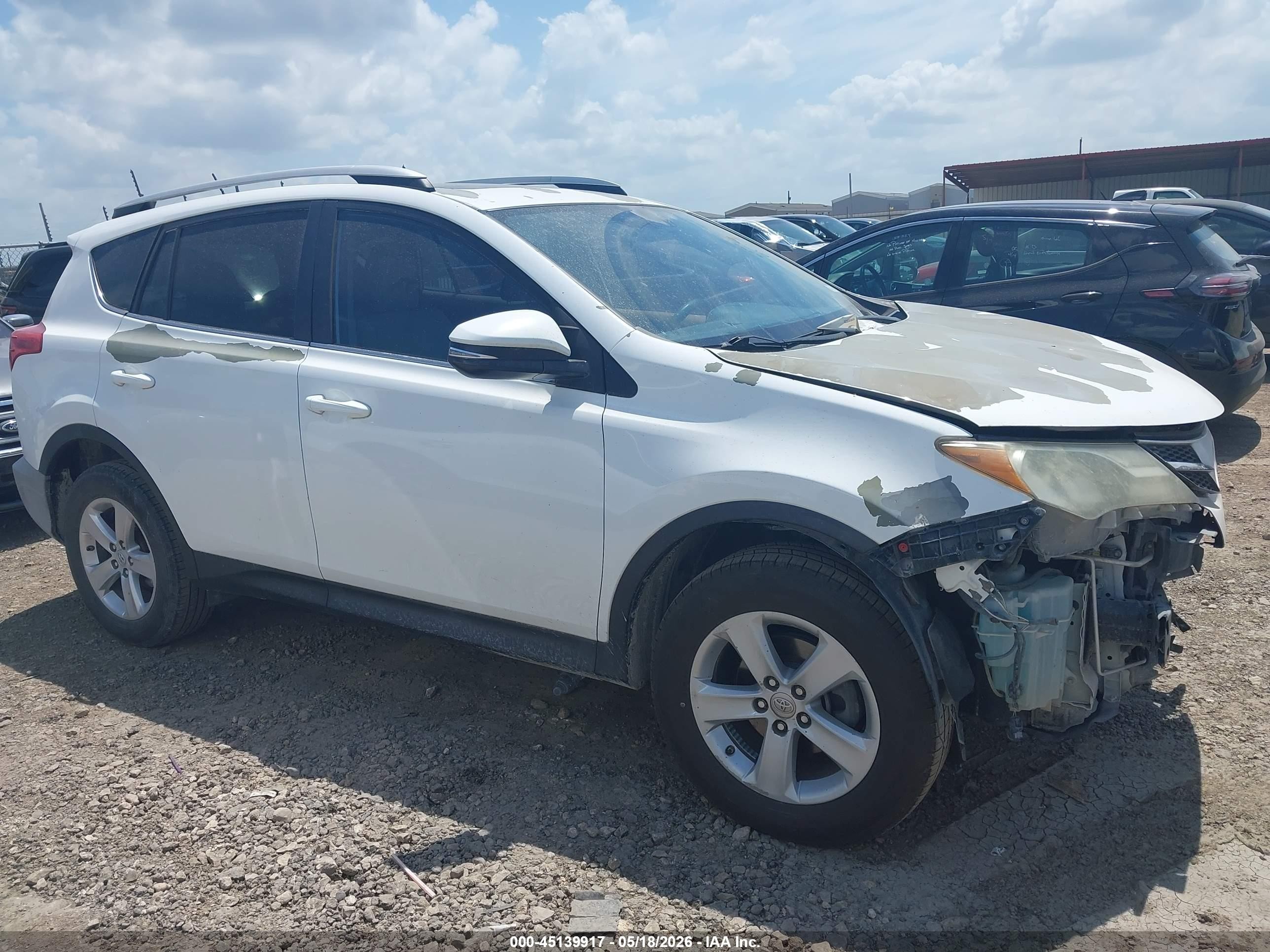 2013 Toyota Rav4 Xle White vin: 2T3WFREV9DW030245