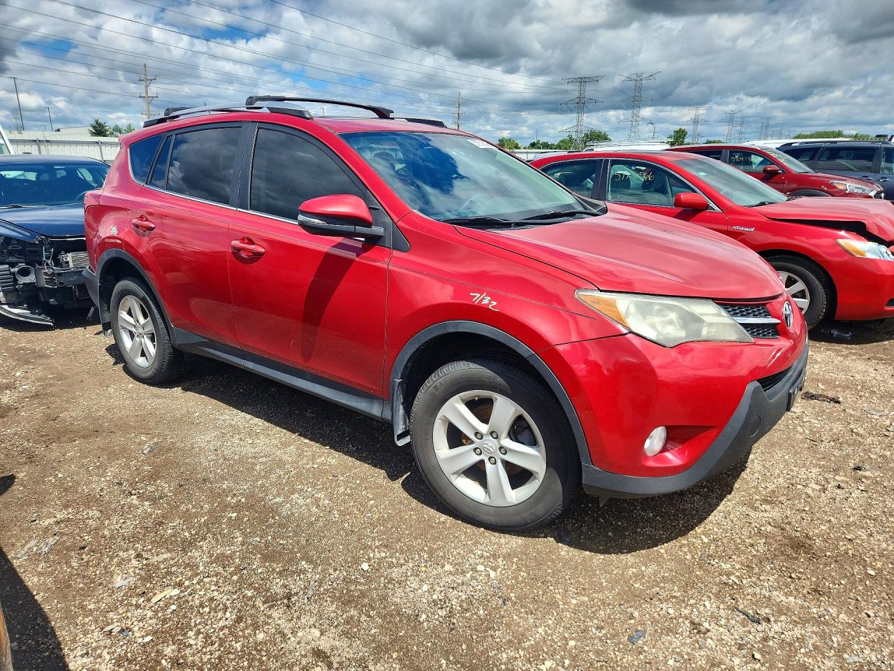 2013 Toyota Rav4 Xle Red vin: 2T3WFREV9DW049992