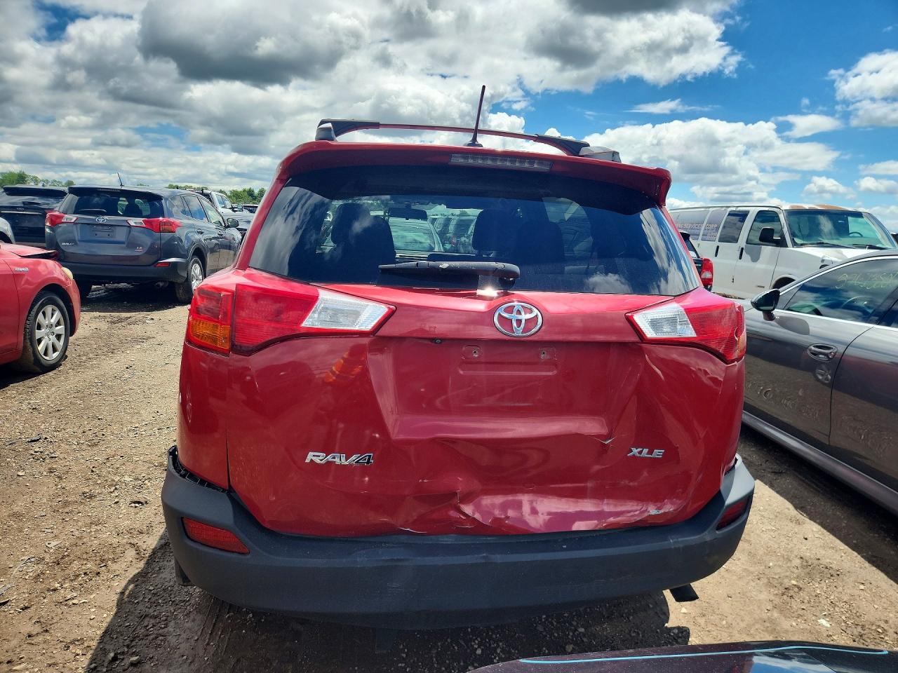 2013 Toyota Rav4 Xle Red vin: 2T3WFREV9DW049992