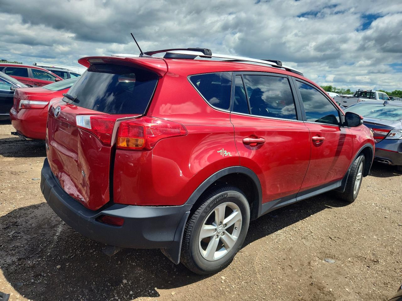 2013 Toyota Rav4 Xle Red vin: 2T3WFREV9DW049992