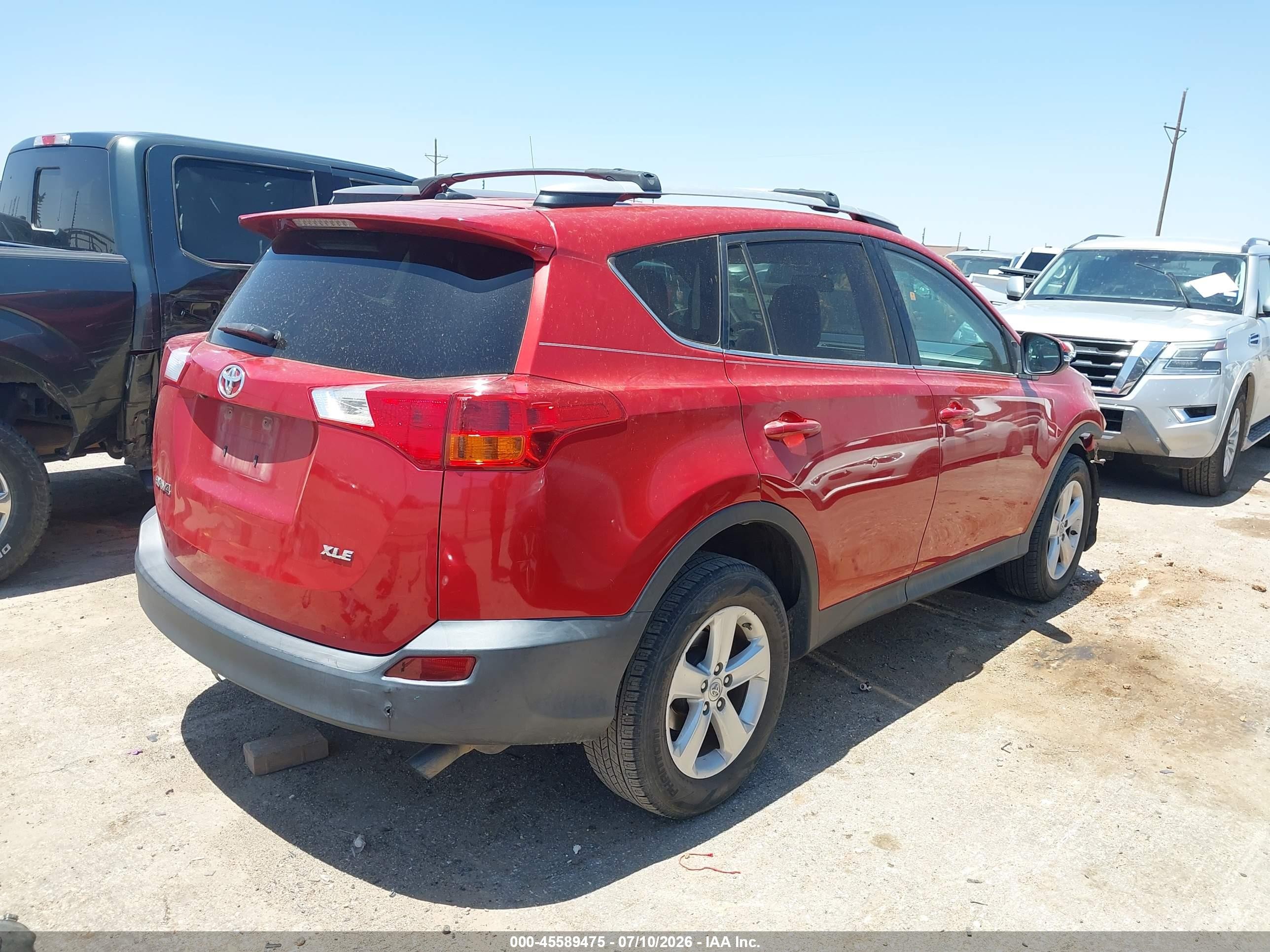 2014 Toyota Rav4 Xle Red vin: 2T3WFREV9EW093041