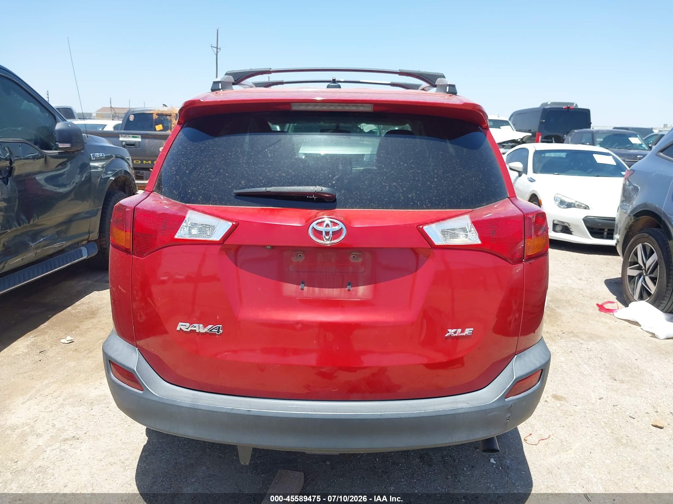 2014 Toyota Rav4 Xle Red vin: 2T3WFREV9EW093041