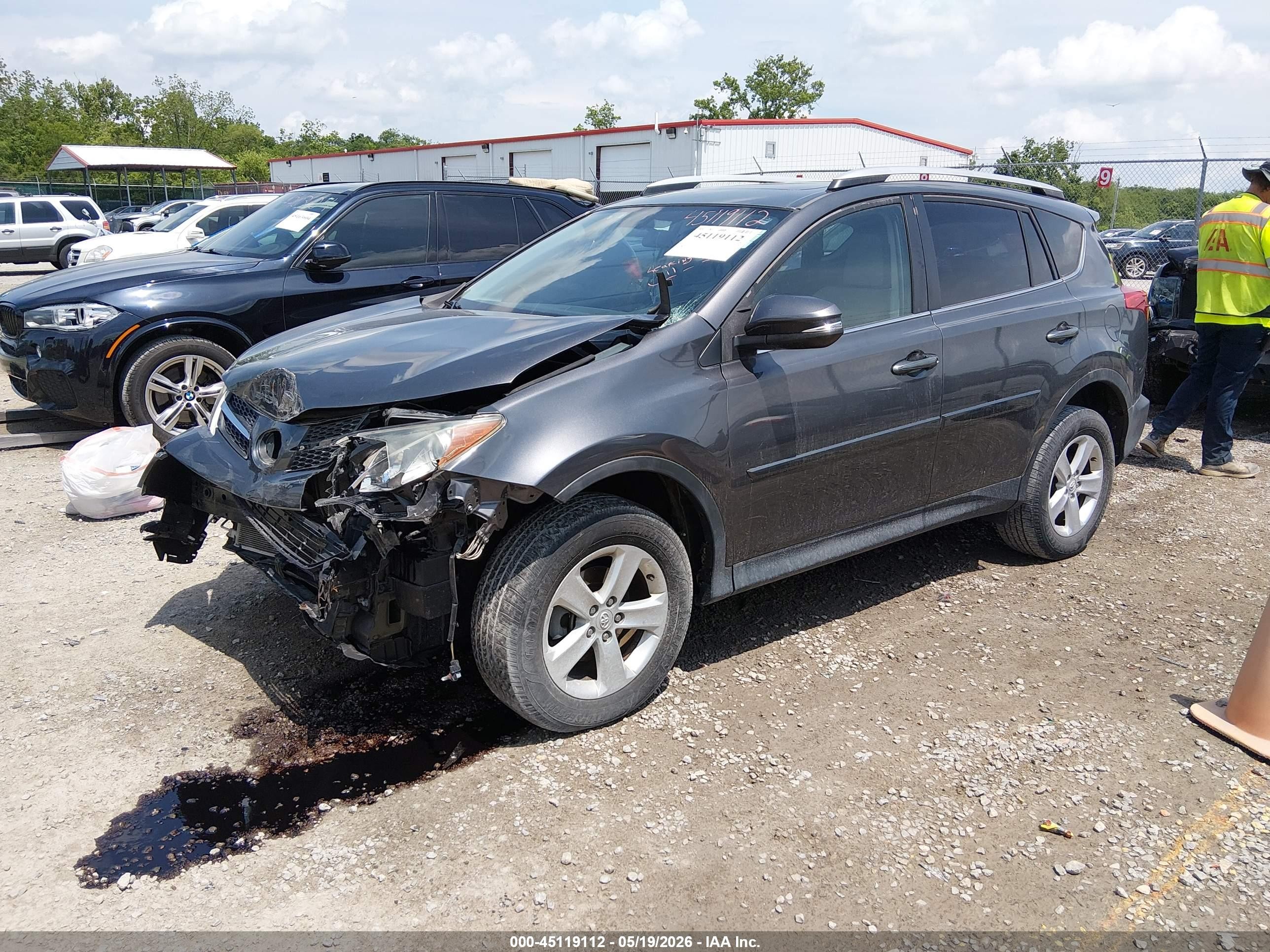2014 Toyota Rav4 Xle Gray vin: 2T3WFREV9EW102028