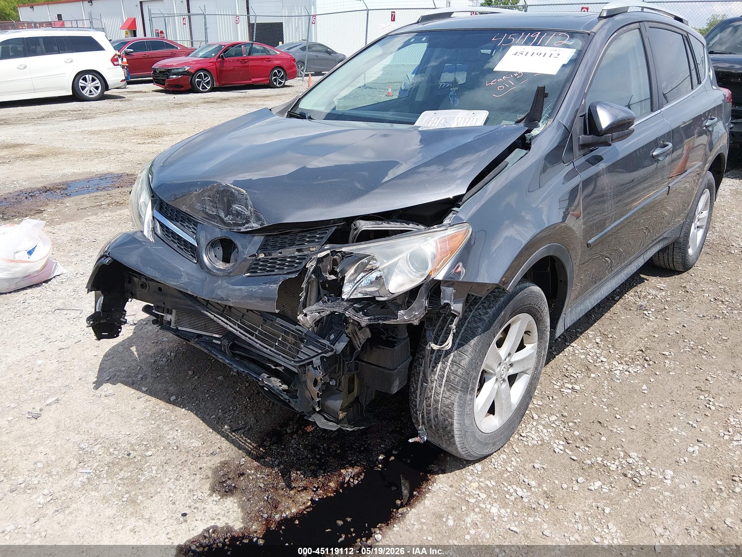 2014 Toyota Rav4 Xle Gray vin: 2T3WFREV9EW102028