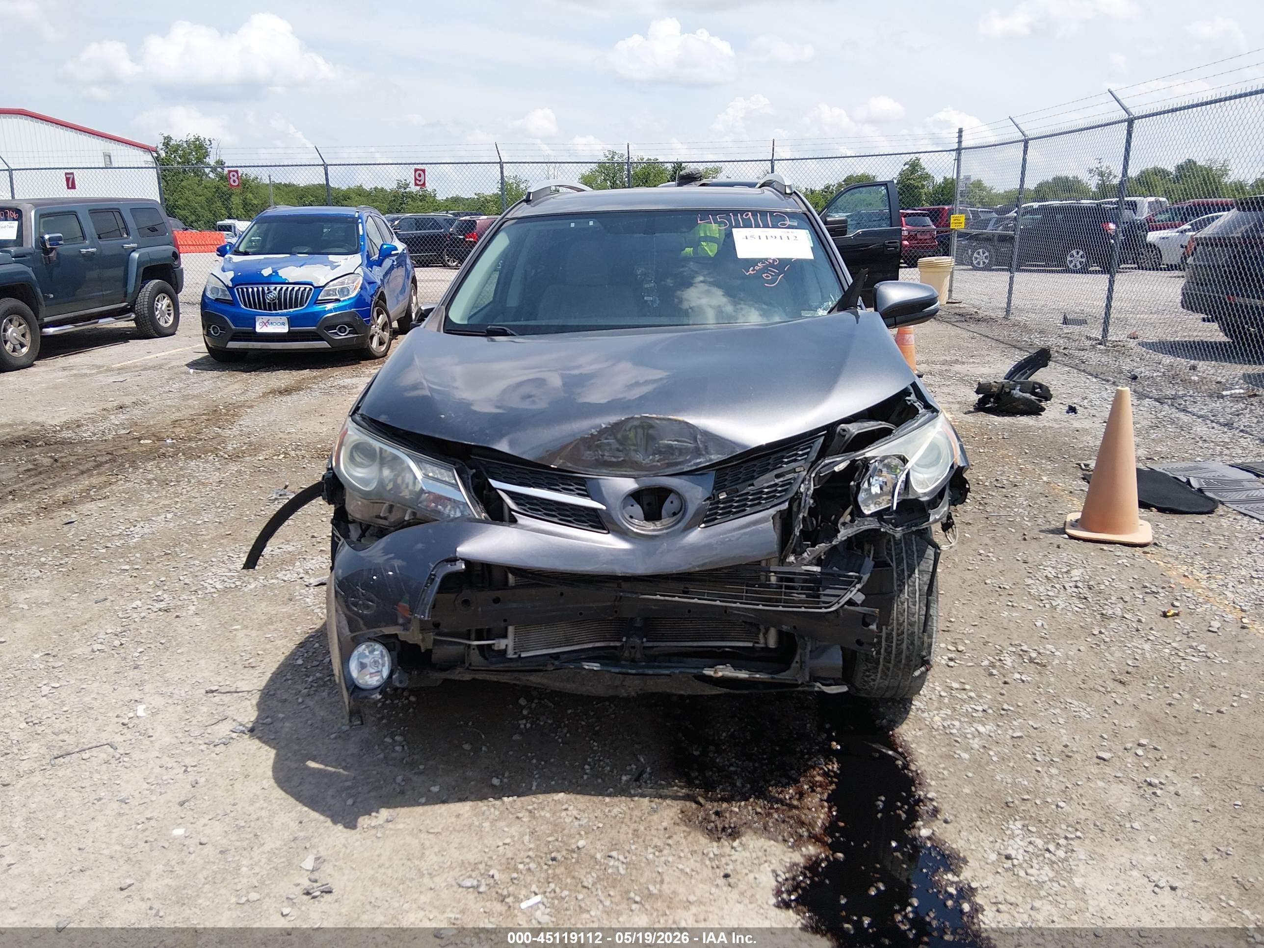 2014 Toyota Rav4 Xle Gray vin: 2T3WFREV9EW102028