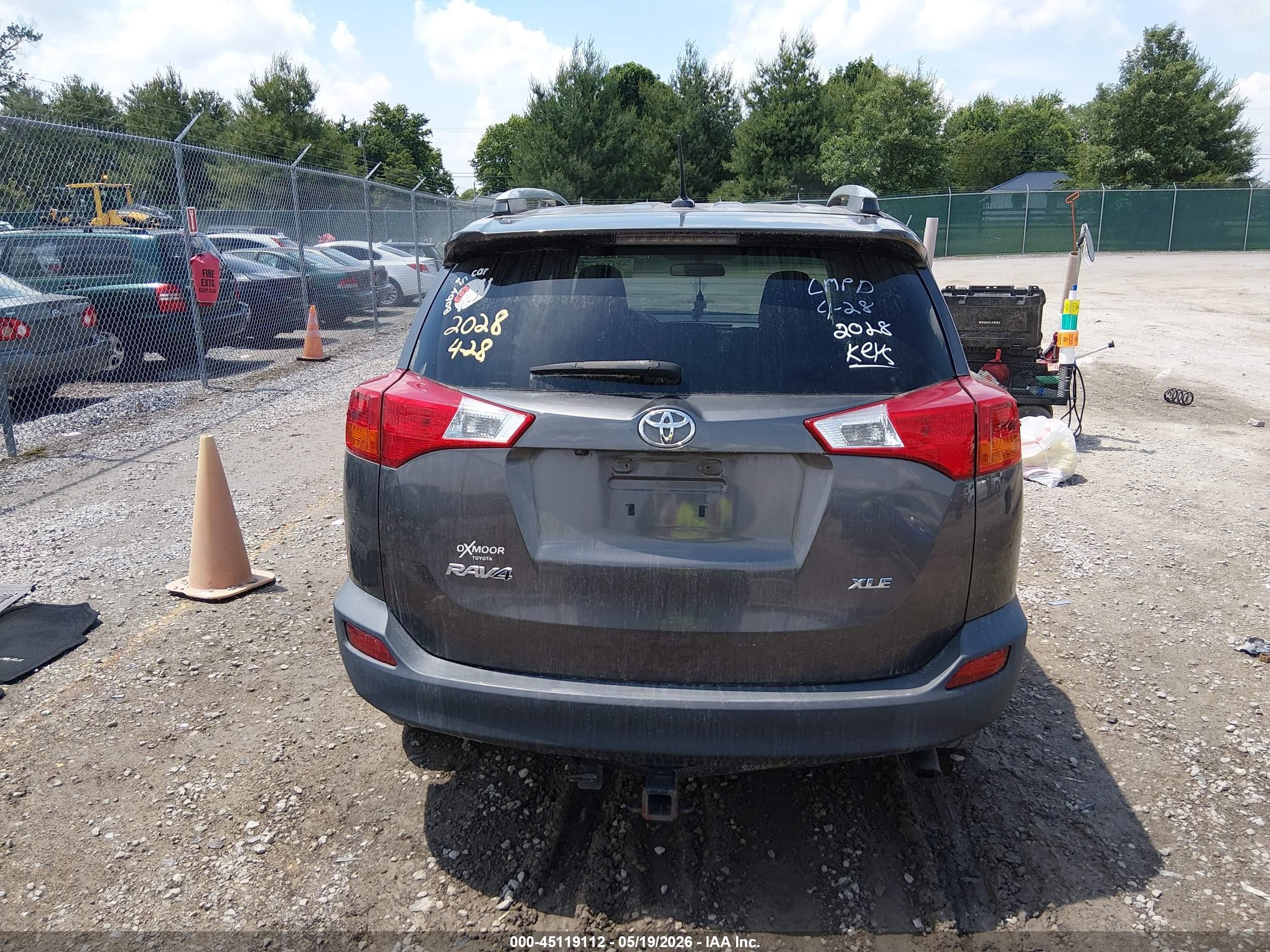 2014 Toyota Rav4 Xle Gray vin: 2T3WFREV9EW102028