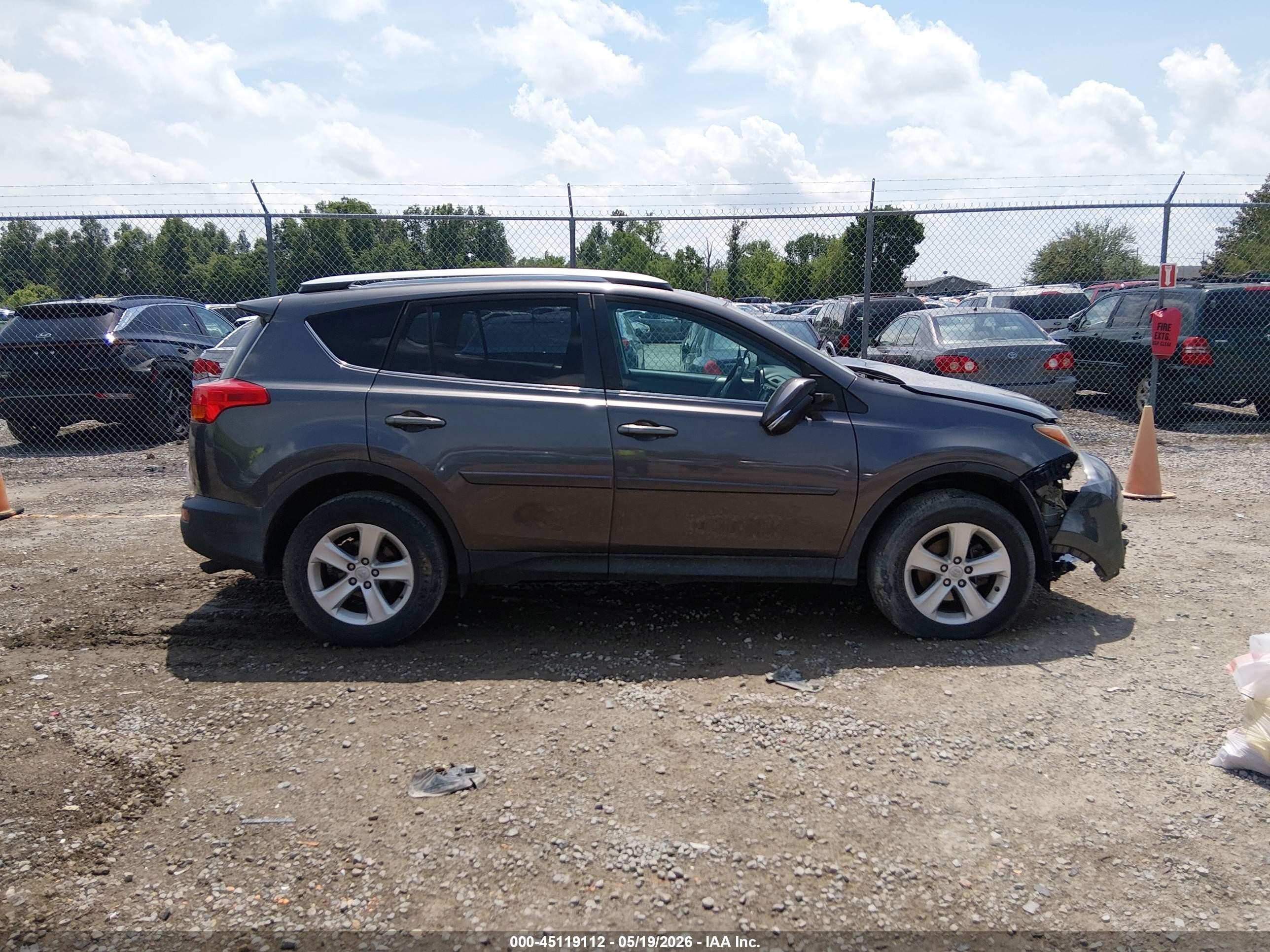 2014 Toyota Rav4 Xle Gray vin: 2T3WFREV9EW102028