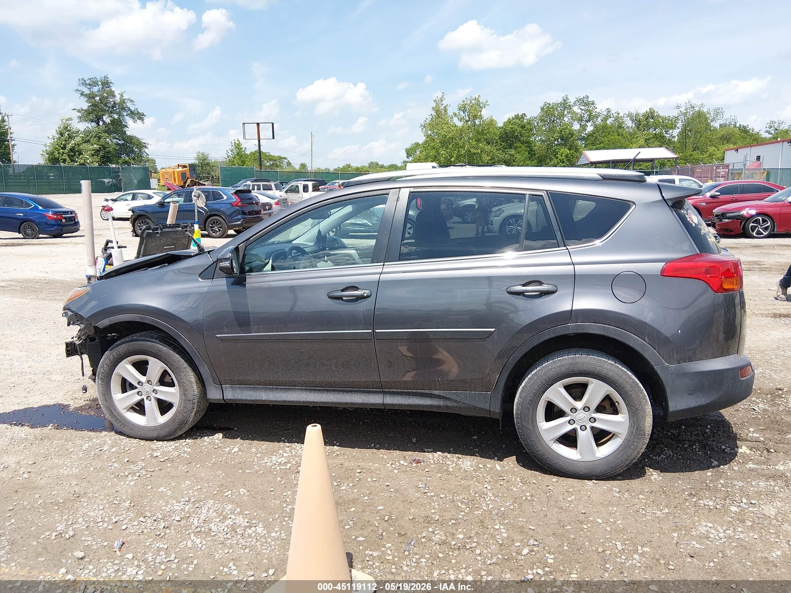 2014 Toyota Rav4 Xle Gray vin: 2T3WFREV9EW102028