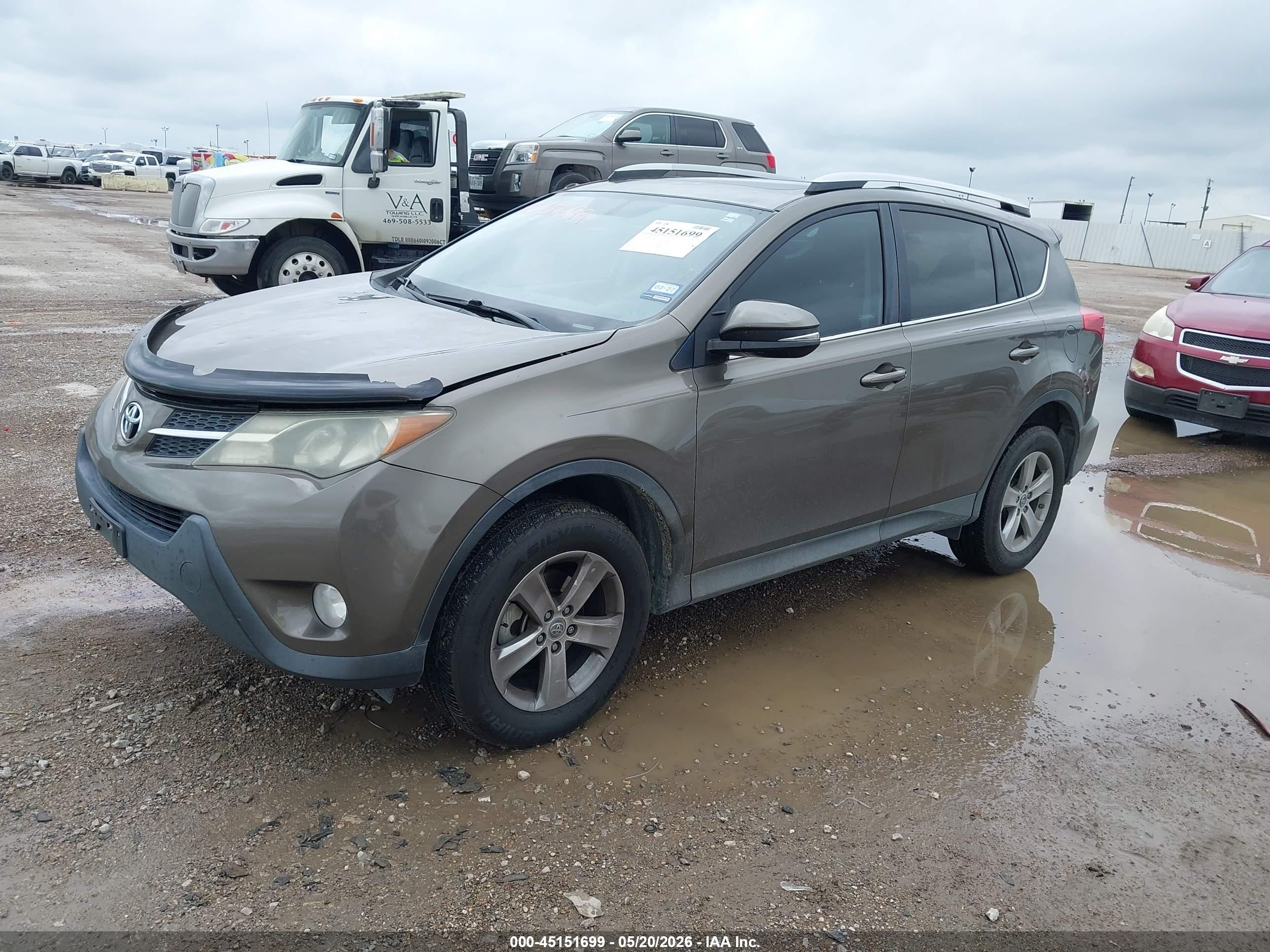 2015 Toyota Rav4 Xle Brown vin: 2T3WFREV9FW132860