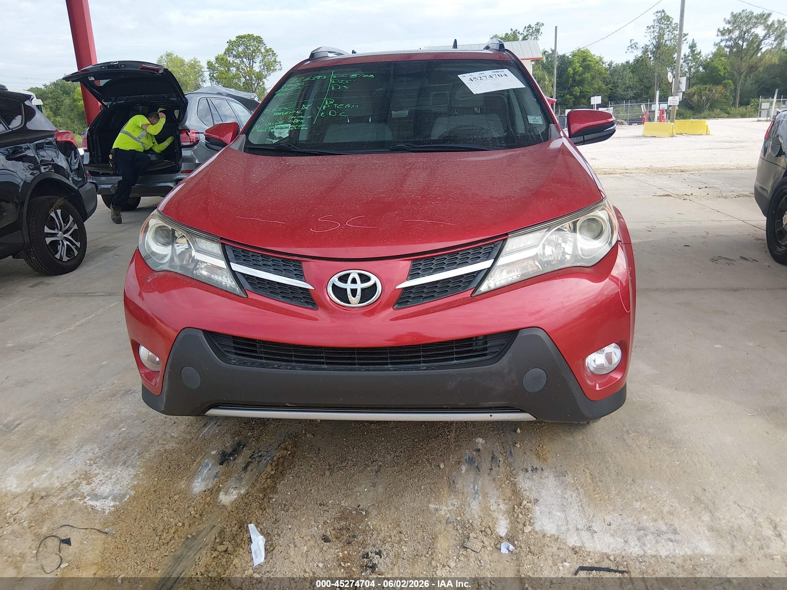 2015 Toyota Rav4 Xle Красный vin: 2T3WFREV9FW160013