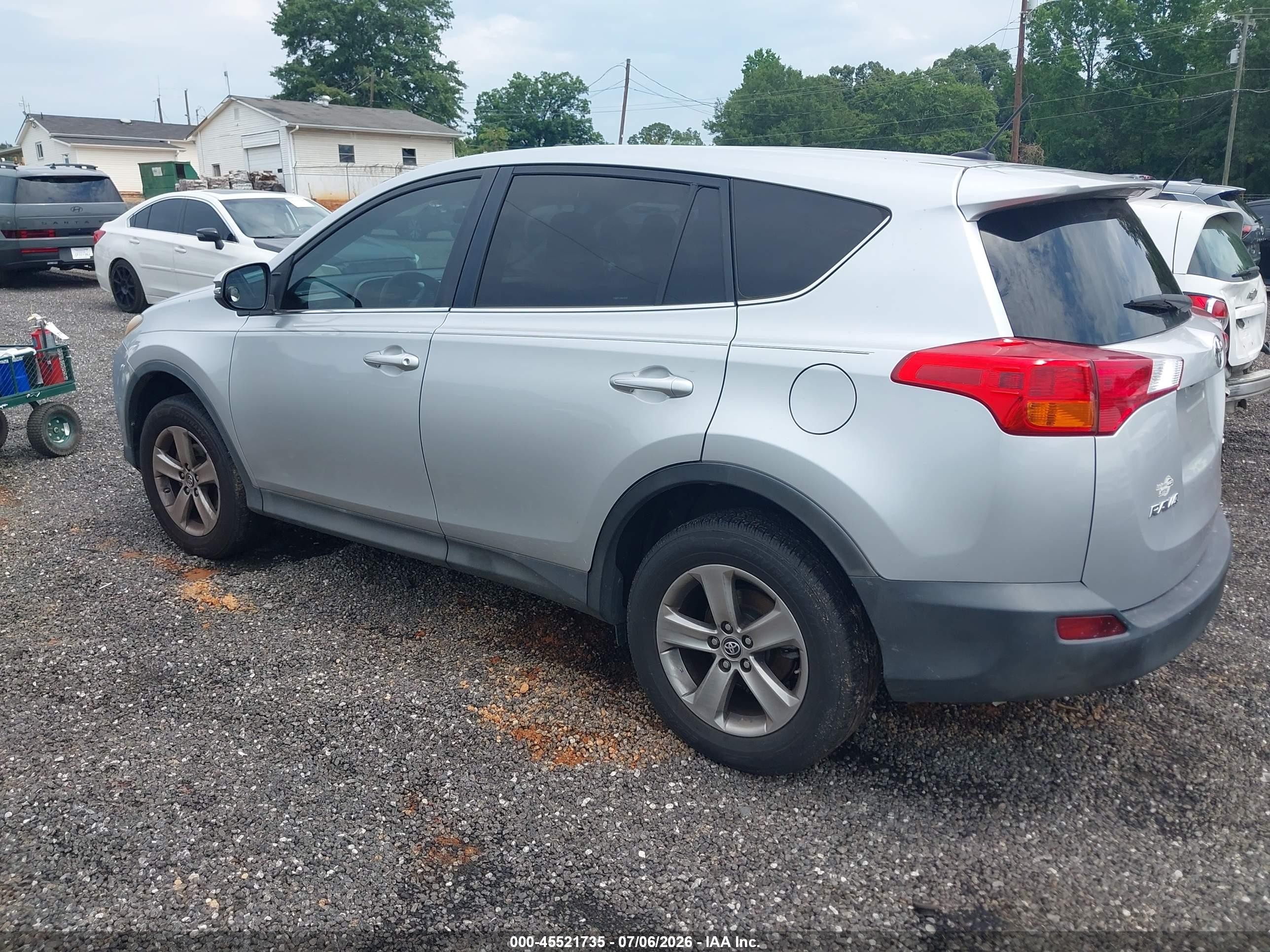 2015 Toyota Rav4 Xle Gray vin: 2T3WFREV9FW230609