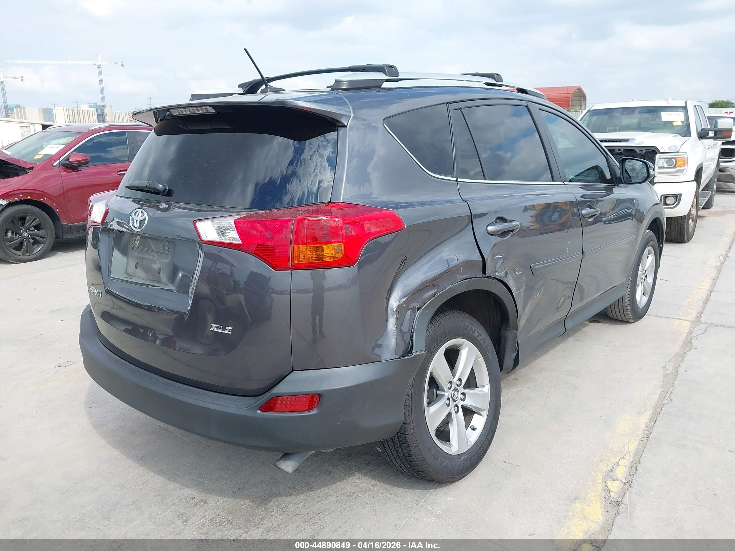 2015 Toyota Rav4 Xle Gray vin: 2T3WFREV9FW231632