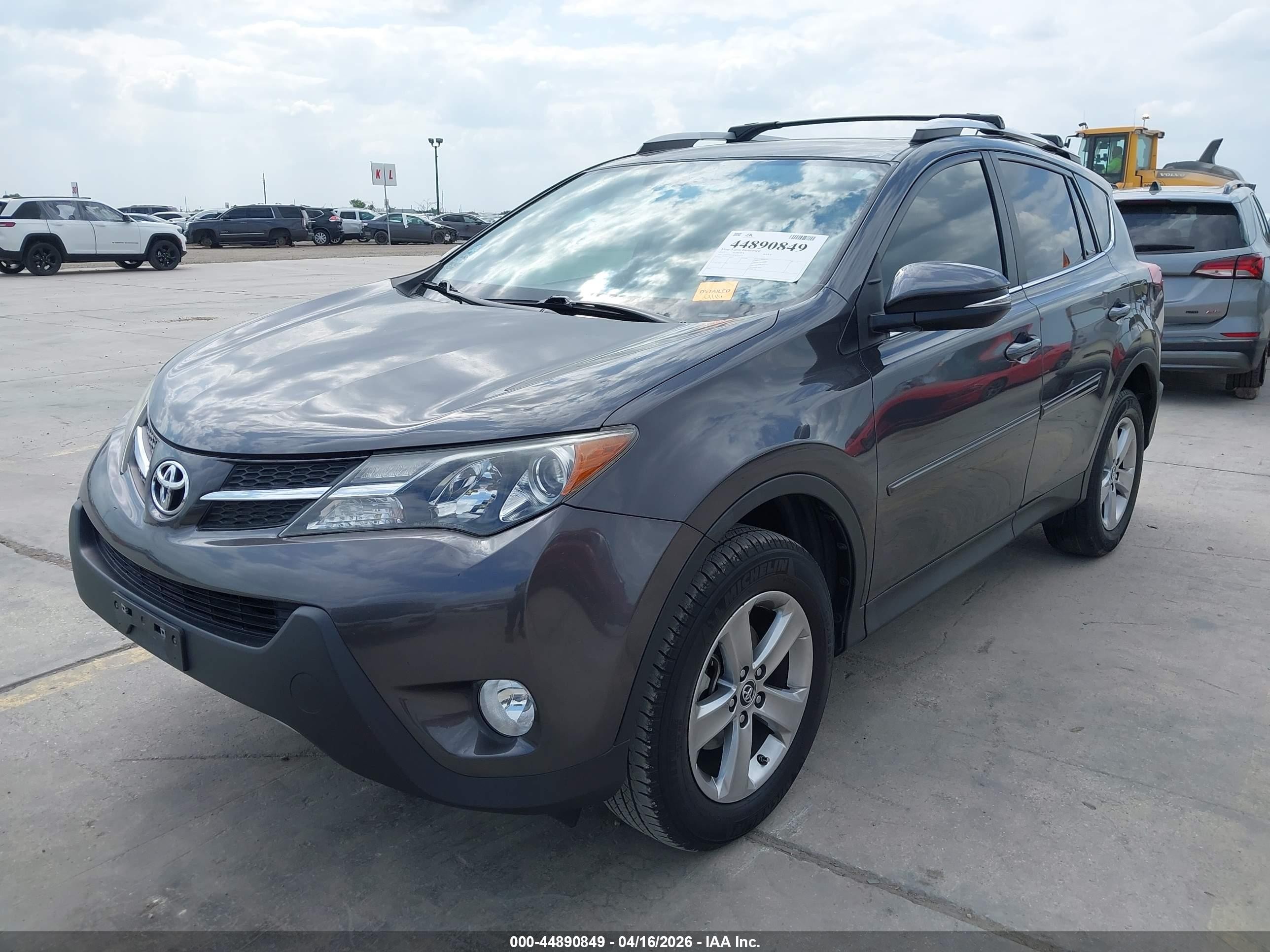 2015 Toyota Rav4 Xle Gray vin: 2T3WFREV9FW231632