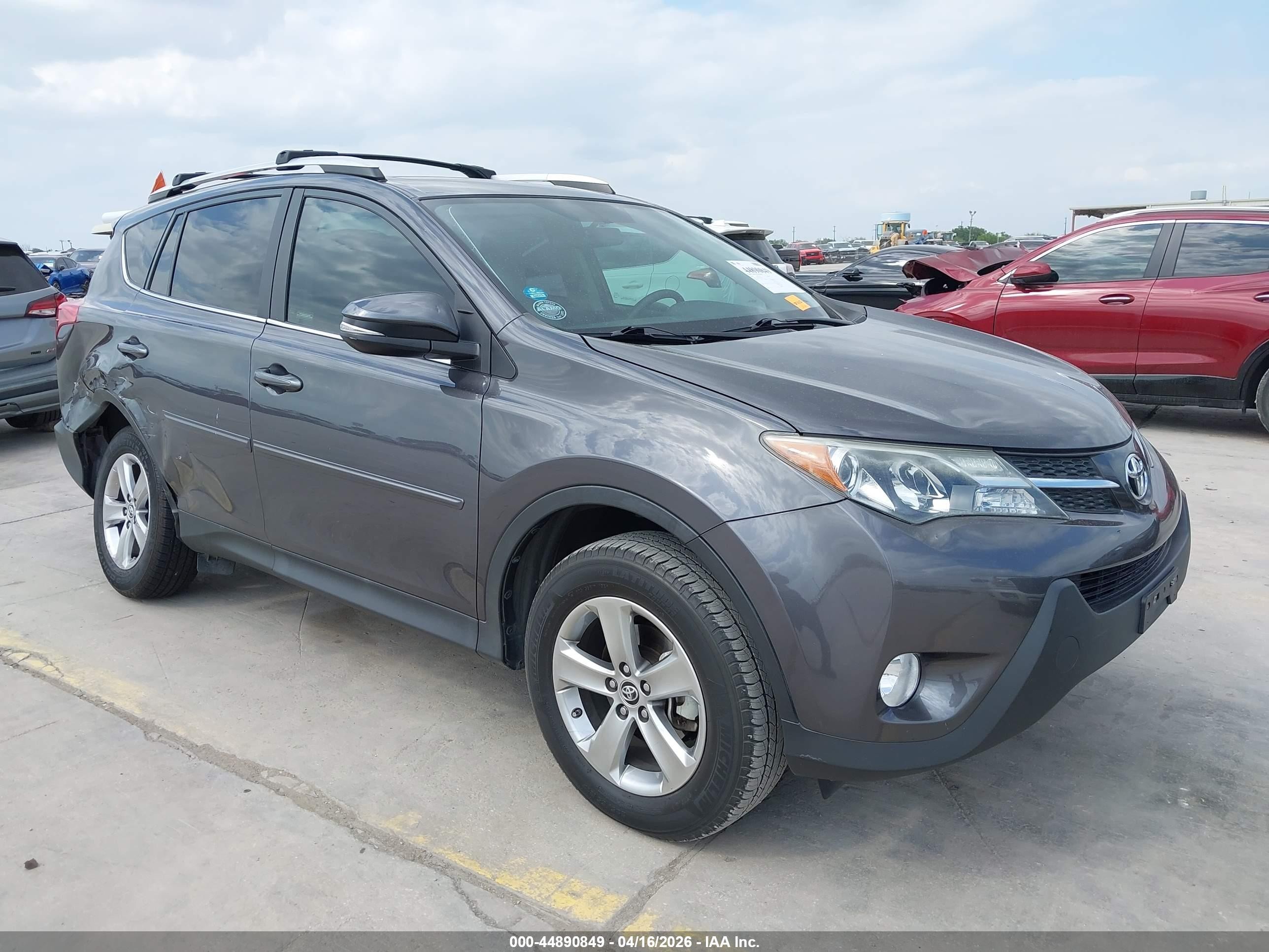 2015 Toyota Rav4 Xle Gray vin: 2T3WFREV9FW231632