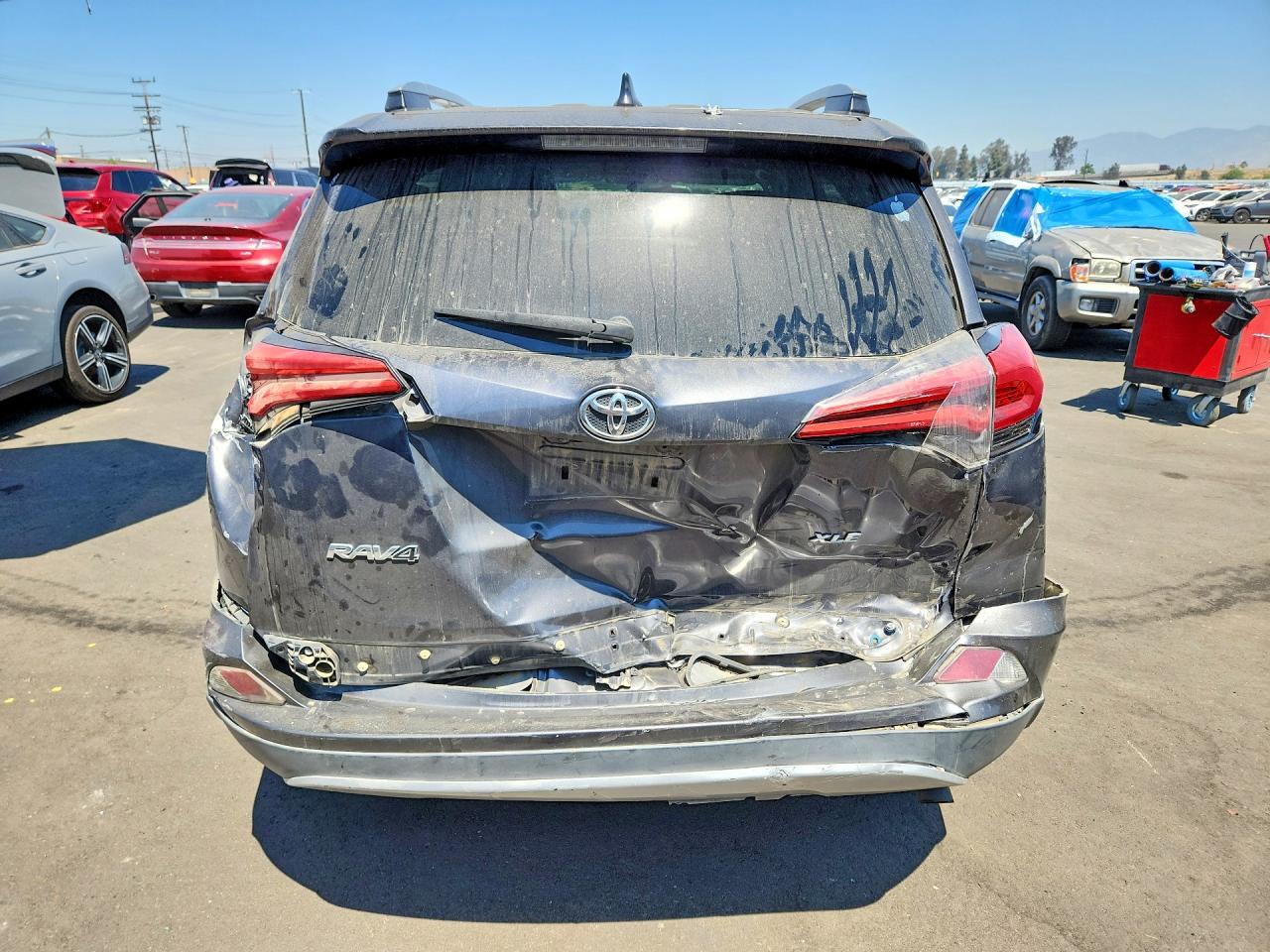 2016 Toyota Rav4 Xle Gray vin: 2T3WFREV9GW261618