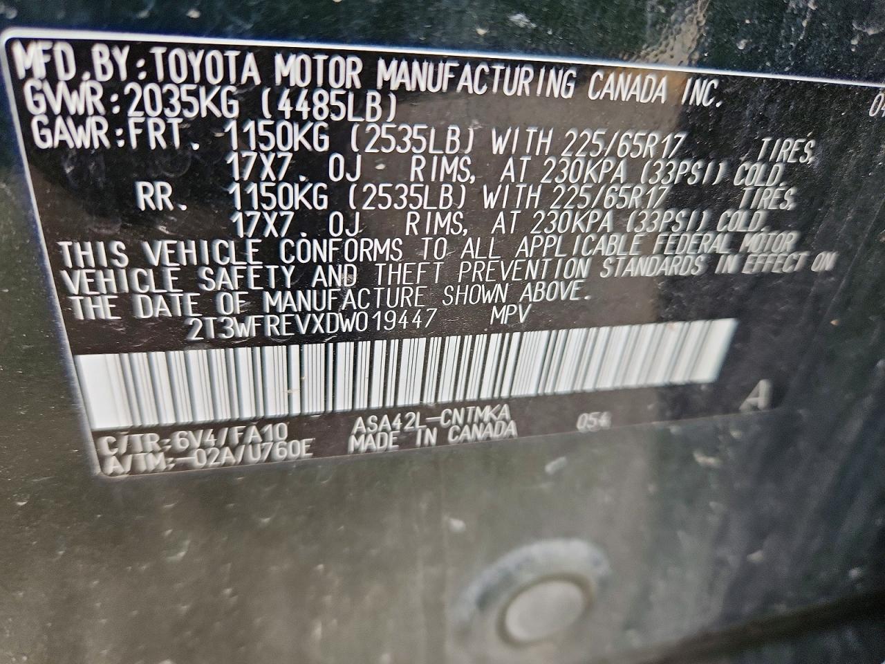 2013 Toyota Rav4 Xle Green vin: 2T3WFREVXDW019447