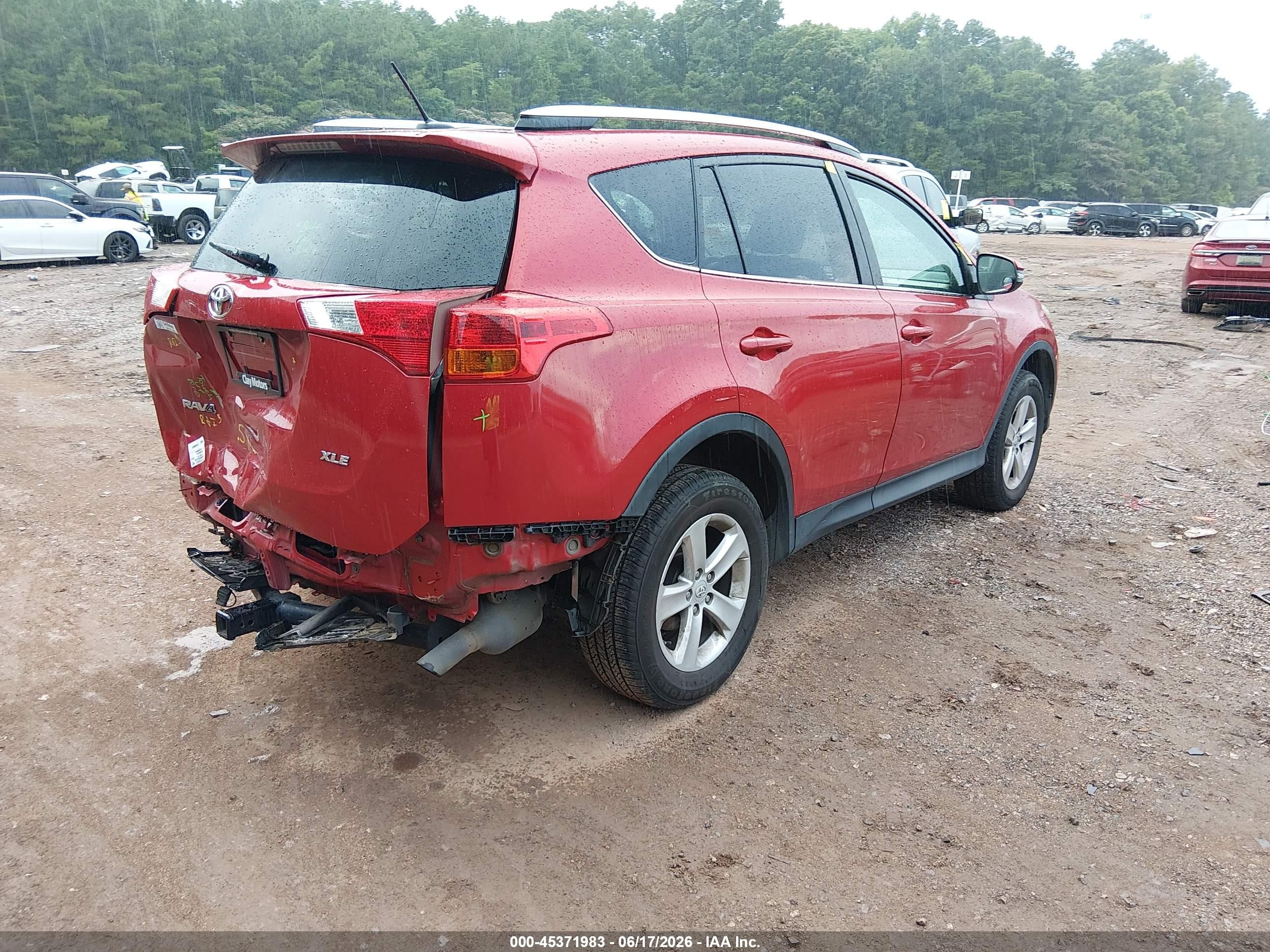 2013 Toyota Rav4 Xle Бордовый vin: 2T3WFREVXDW036216