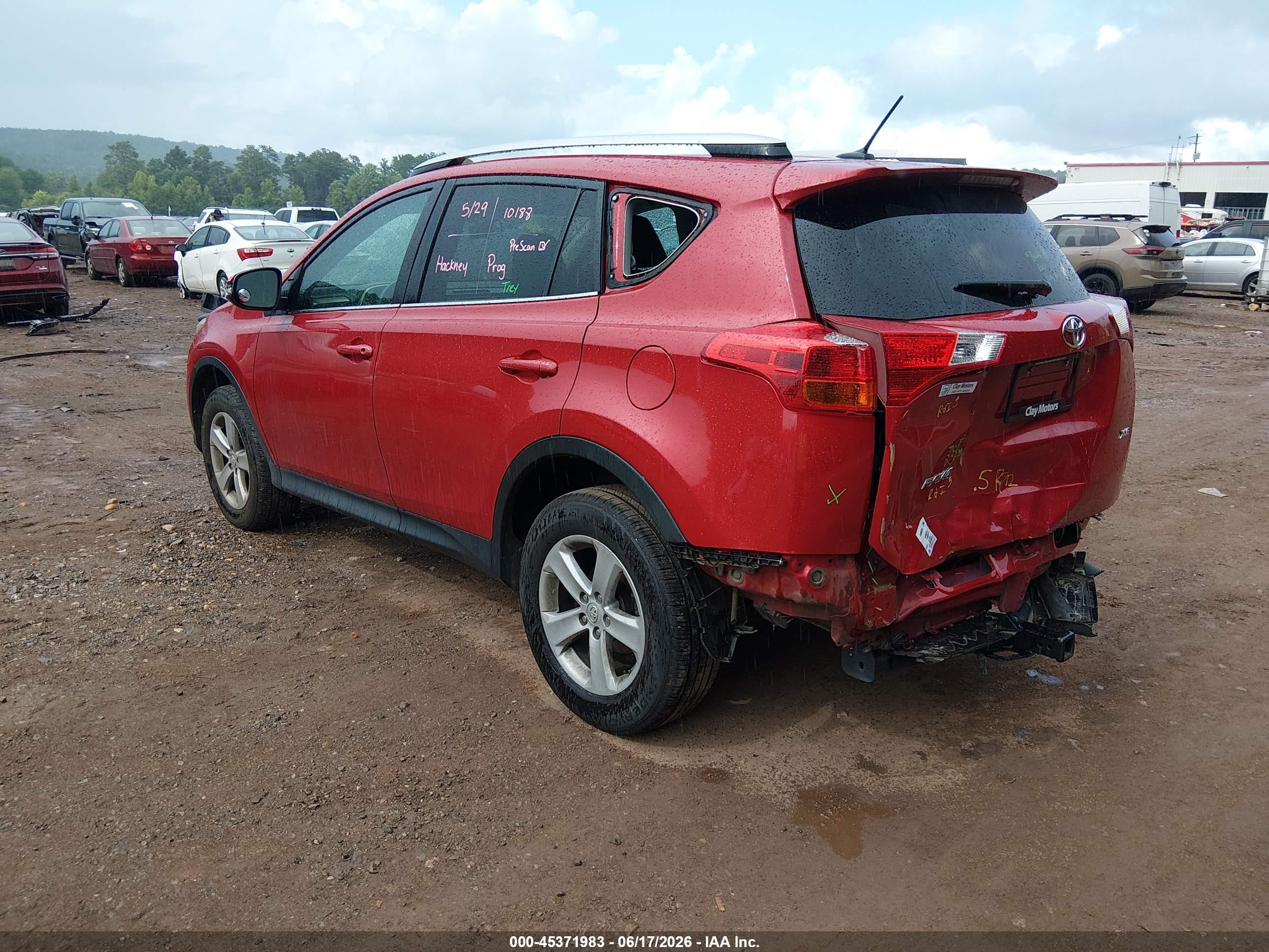2013 Toyota Rav4 Xle Бордовый vin: 2T3WFREVXDW036216