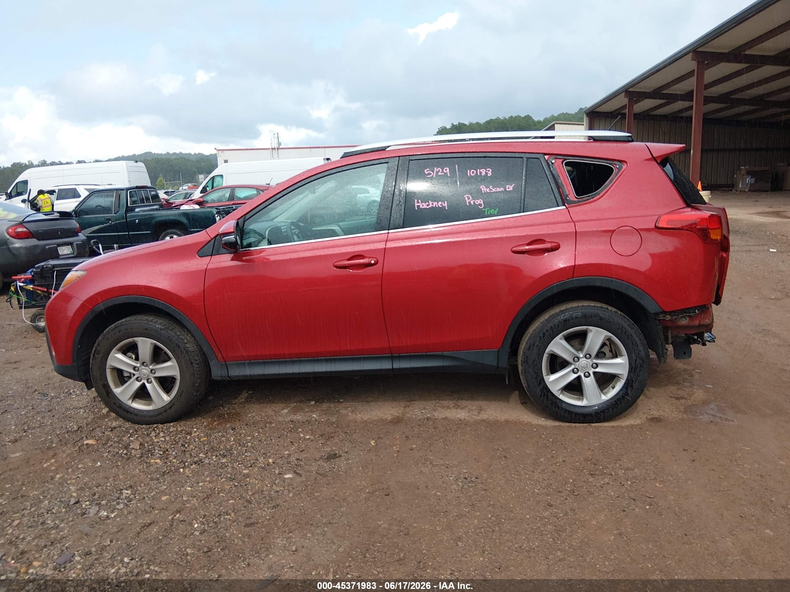2013 Toyota Rav4 Xle Бордовый vin: 2T3WFREVXDW036216