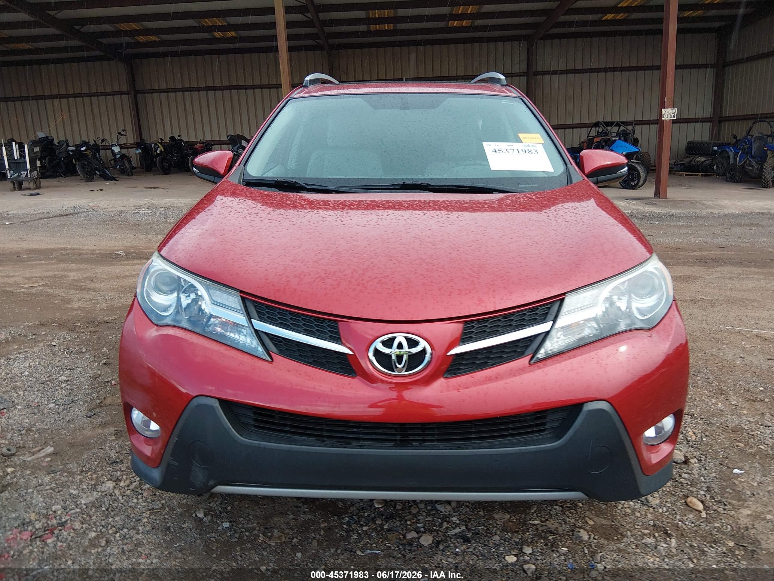 2013 Toyota Rav4 Xle Бордовый vin: 2T3WFREVXDW036216
