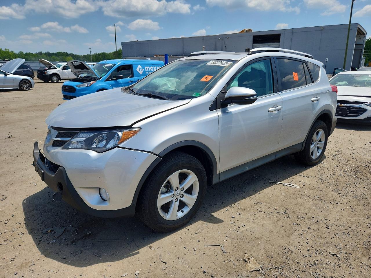 2013 Toyota Rav4 Xle Silver vin: 2T3WFREVXDW060676