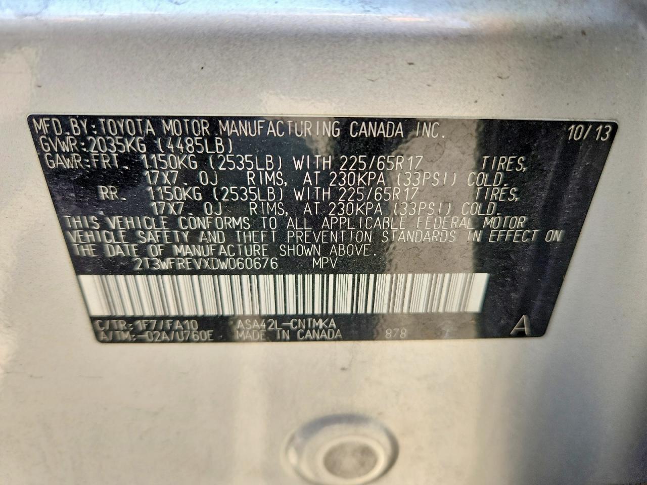 2013 Toyota Rav4 Xle Silver vin: 2T3WFREVXDW060676