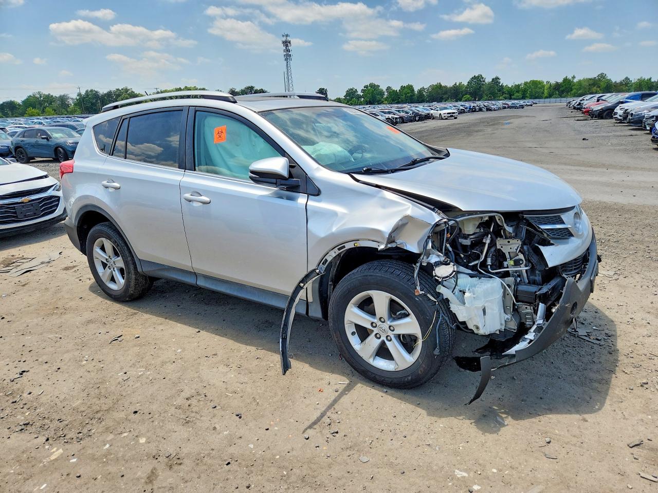 2013 Toyota Rav4 Xle Silver vin: 2T3WFREVXDW060676