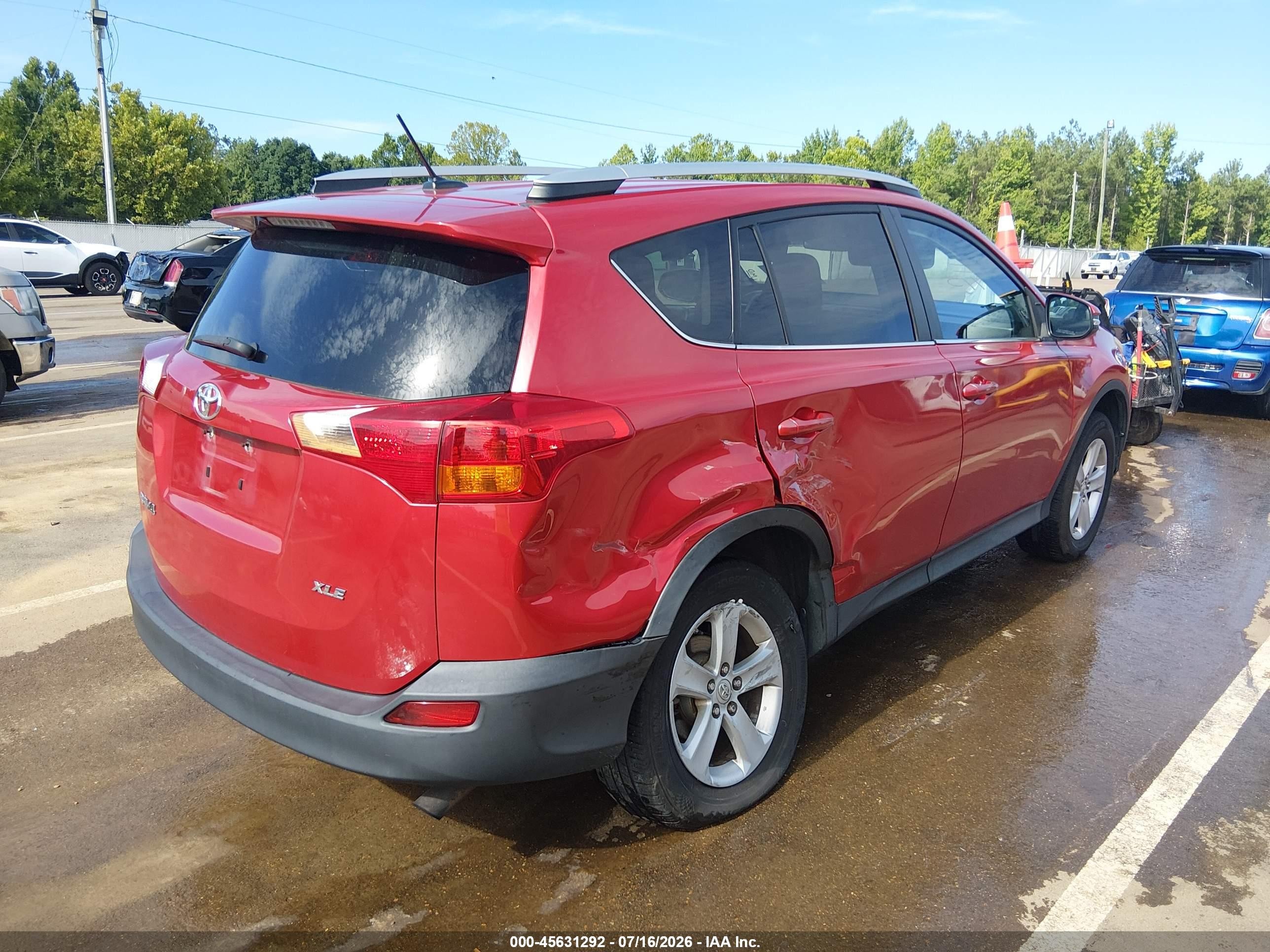 2013 Toyota Rav4 Xle Maroon vin: 2T3WFREVXDW065389