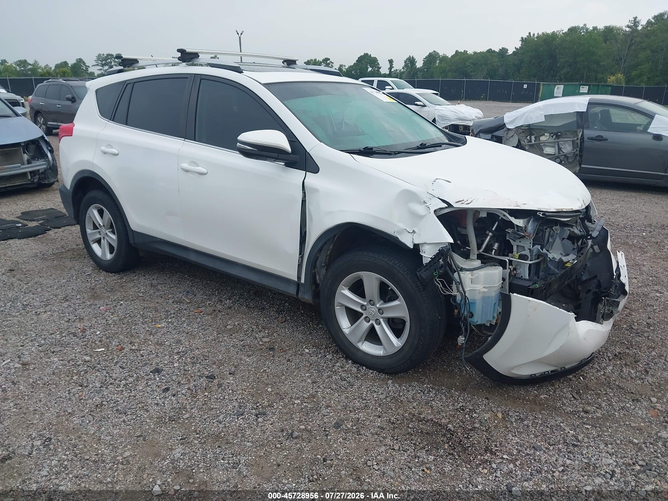 2014 Toyota Rav4 Xle White vin: 2T3WFREVXEW118870