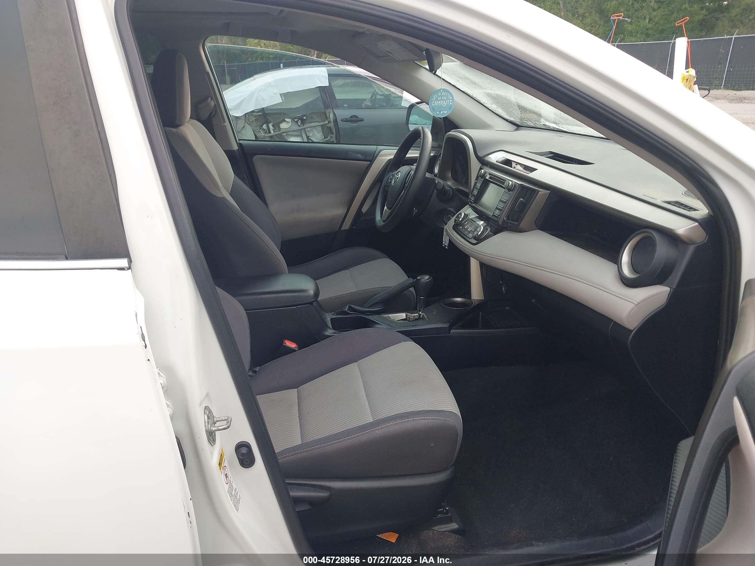 2014 Toyota Rav4 Xle White vin: 2T3WFREVXEW118870