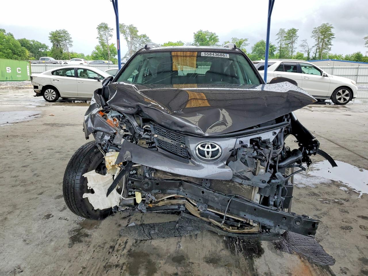 2015 Toyota Rav4 Xle Gray vin: 2T3WFREVXFW136951