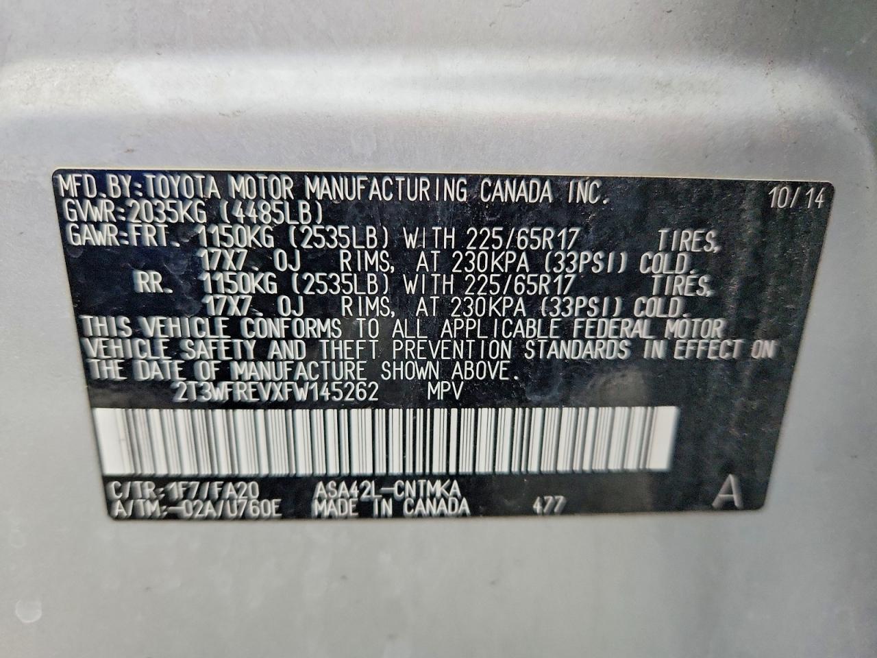 2015 Toyota Rav4 Xle Silver vin: 2T3WFREVXFW145262