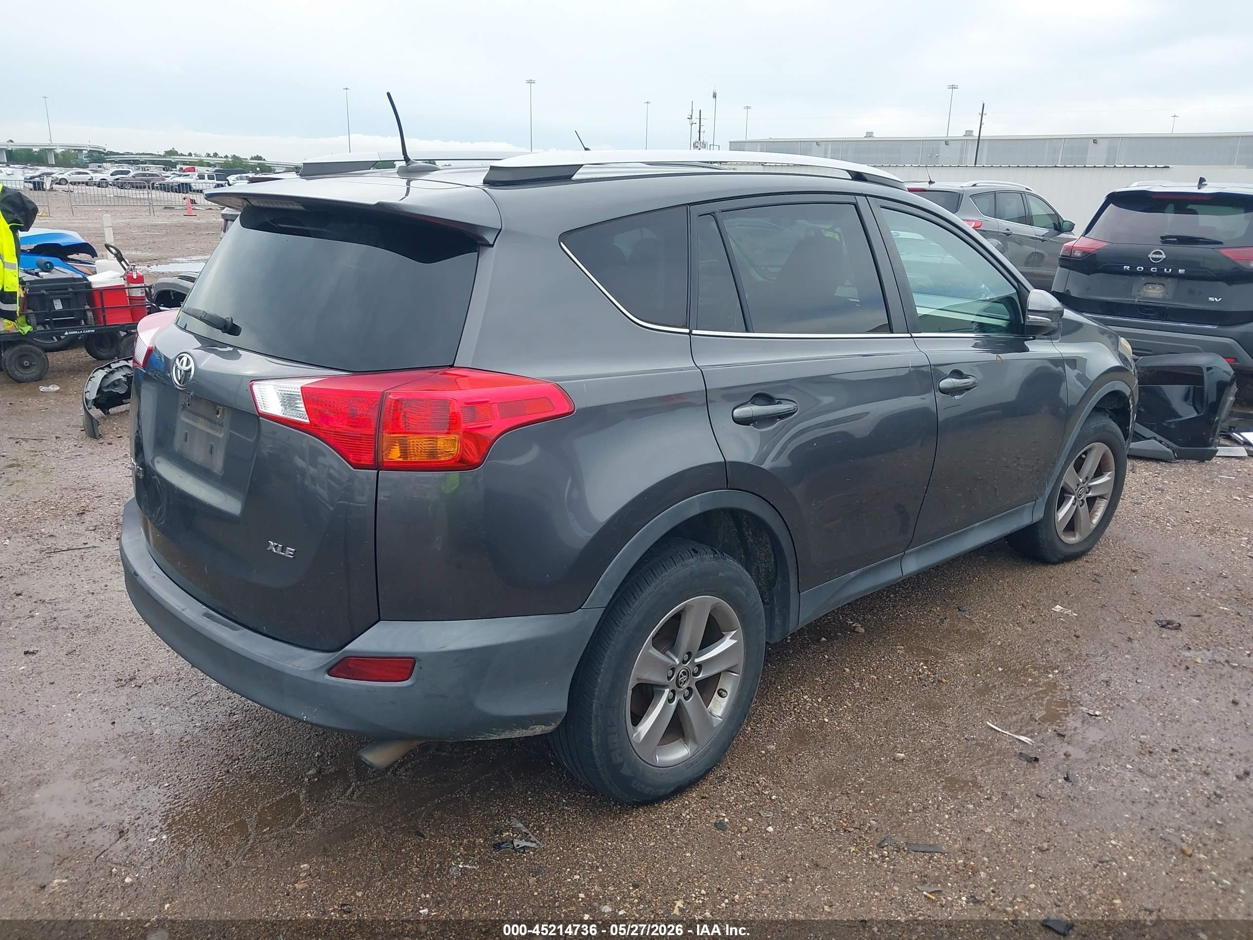 2015 Toyota Rav4 Xle Gray vin: 2T3WFREVXFW149330