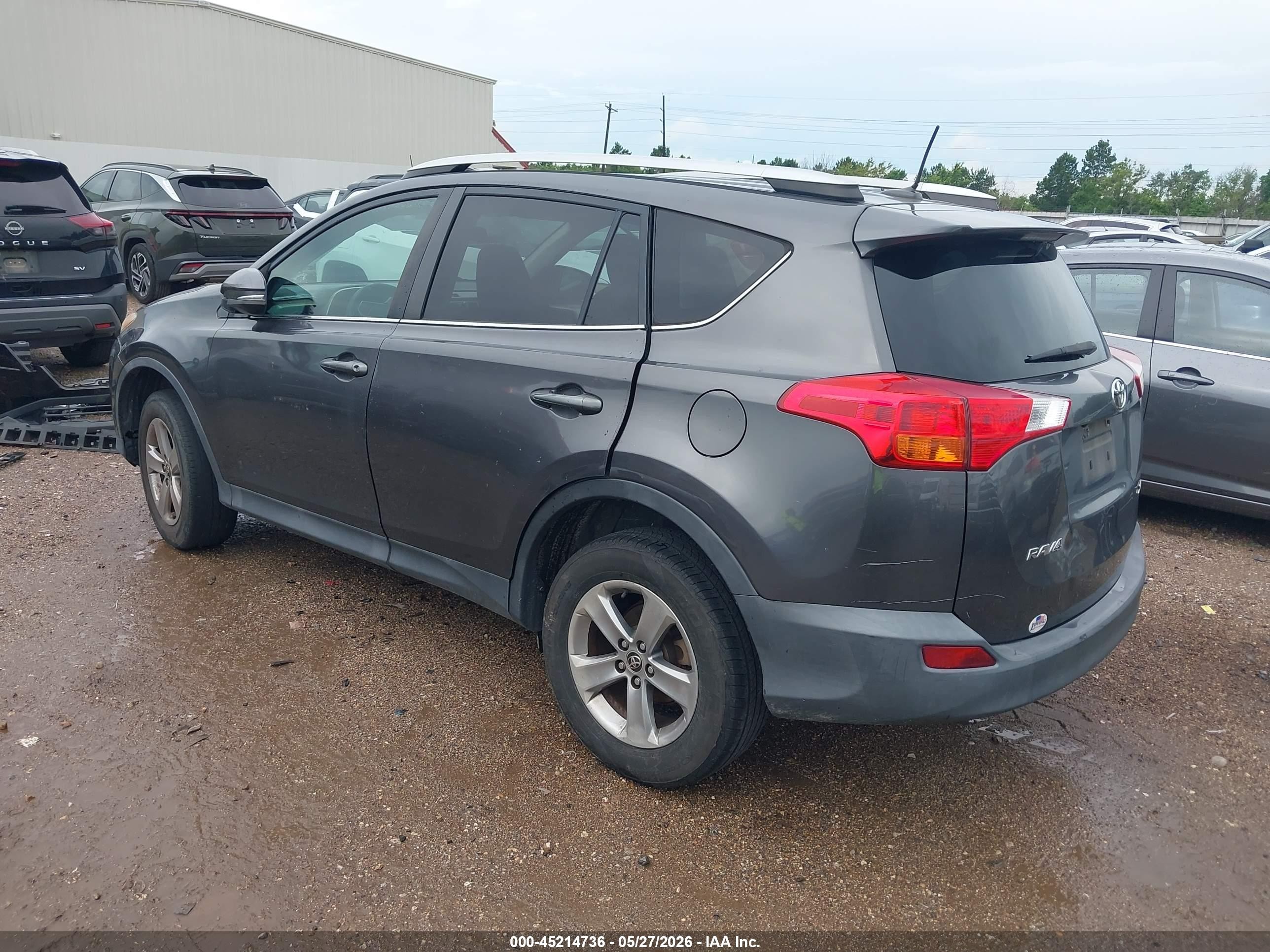 2015 Toyota Rav4 Xle Gray vin: 2T3WFREVXFW149330