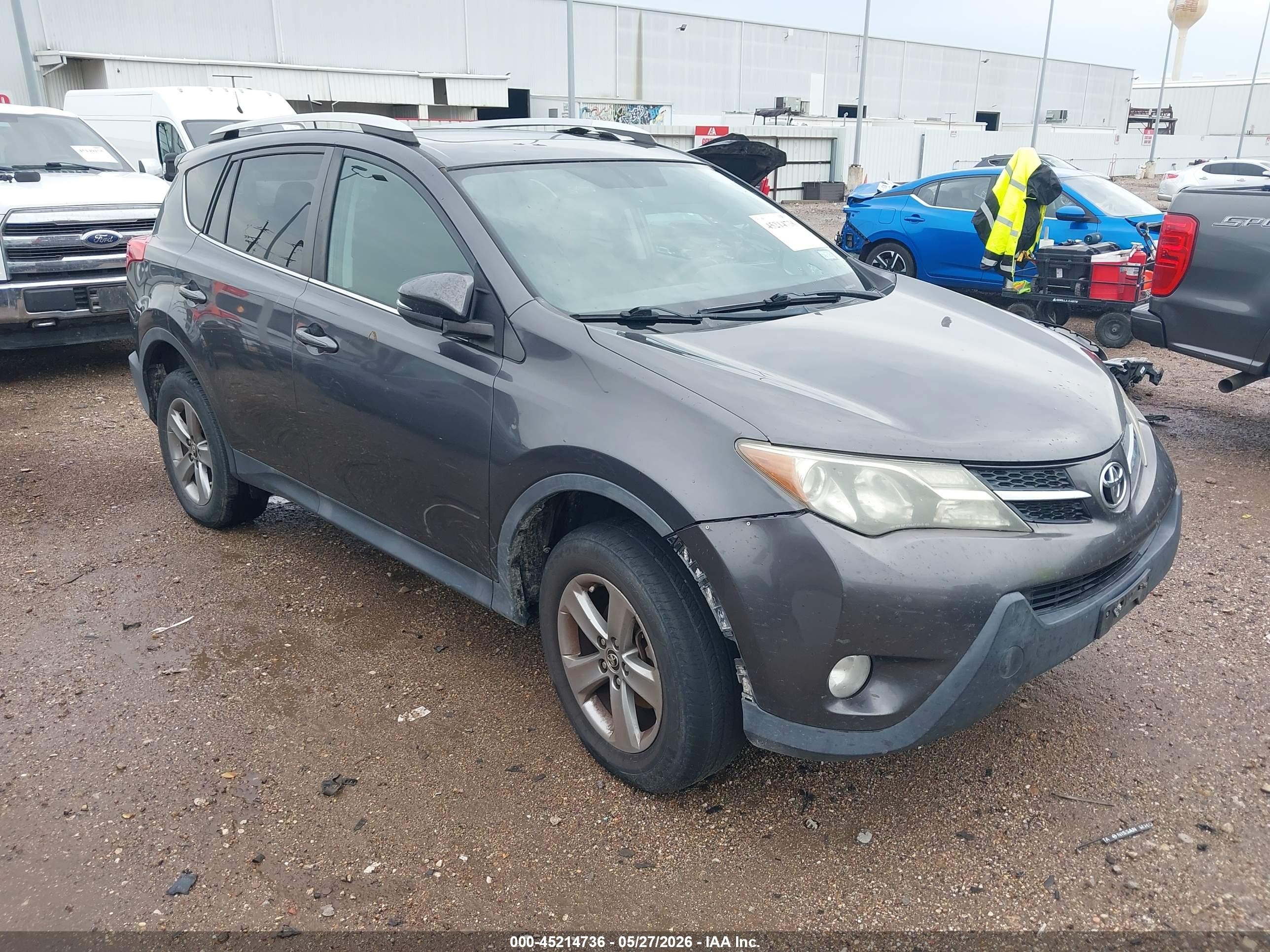 2015 Toyota Rav4 Xle Gray vin: 2T3WFREVXFW149330