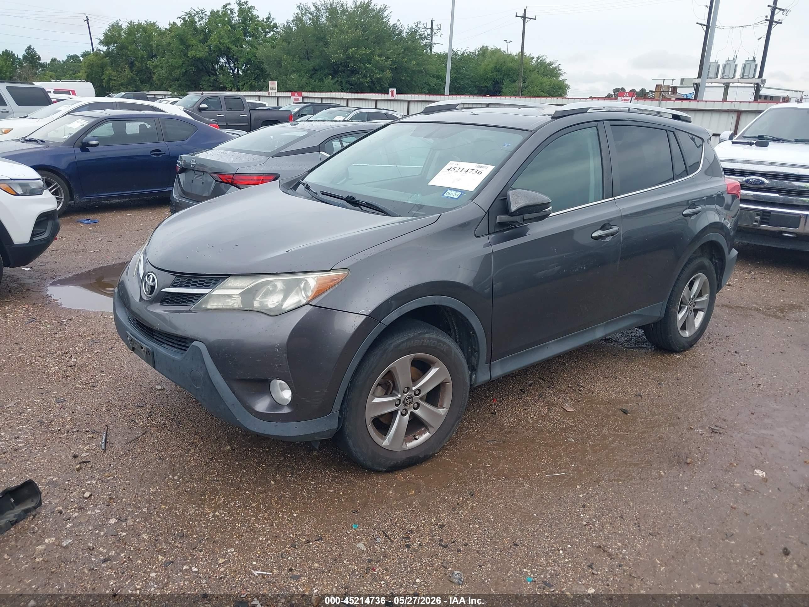 2015 Toyota Rav4 Xle Gray vin: 2T3WFREVXFW149330