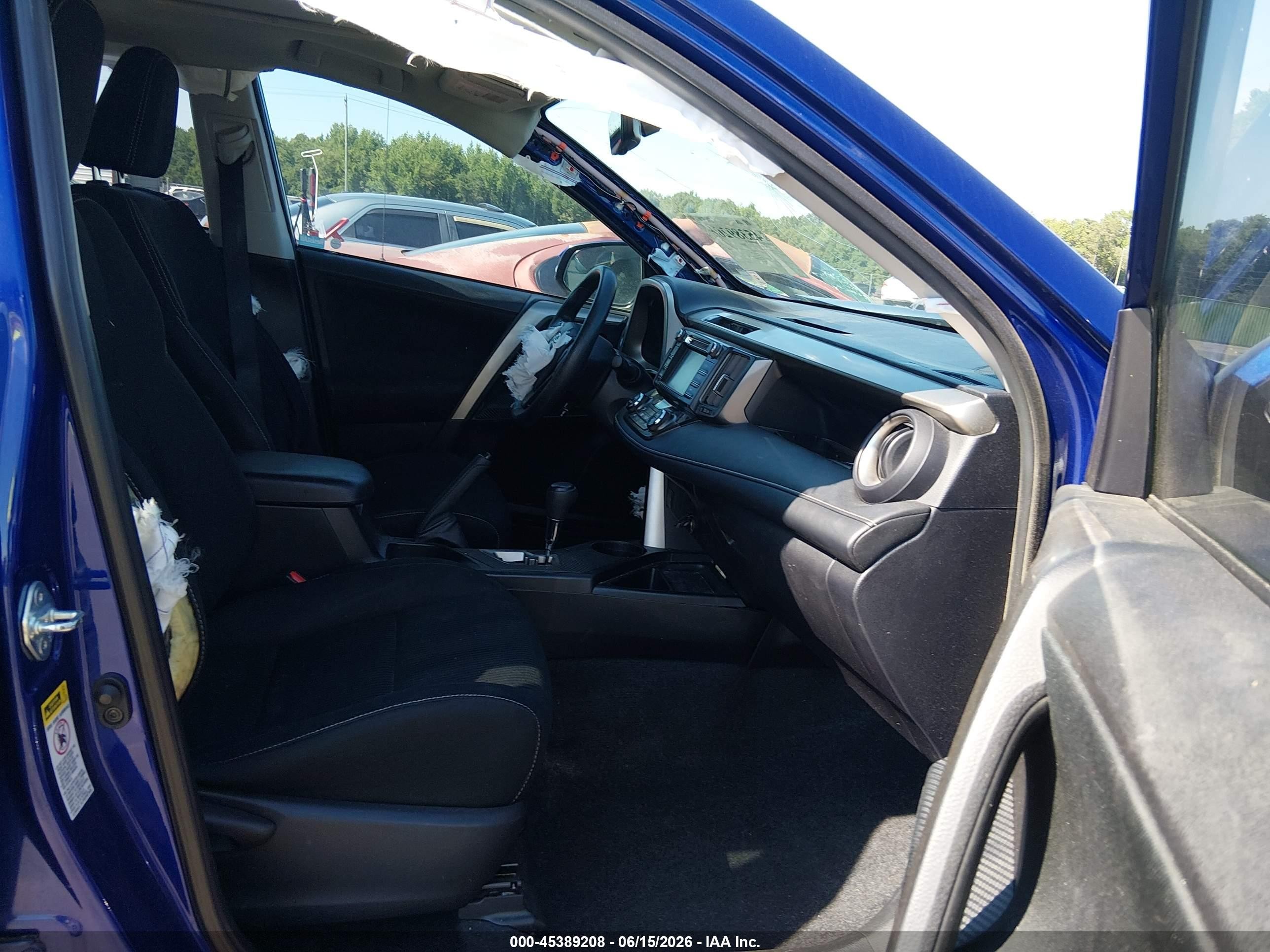 2015 Toyota Rav4 Xle Blue vin: 2T3WFREVXFW181159
