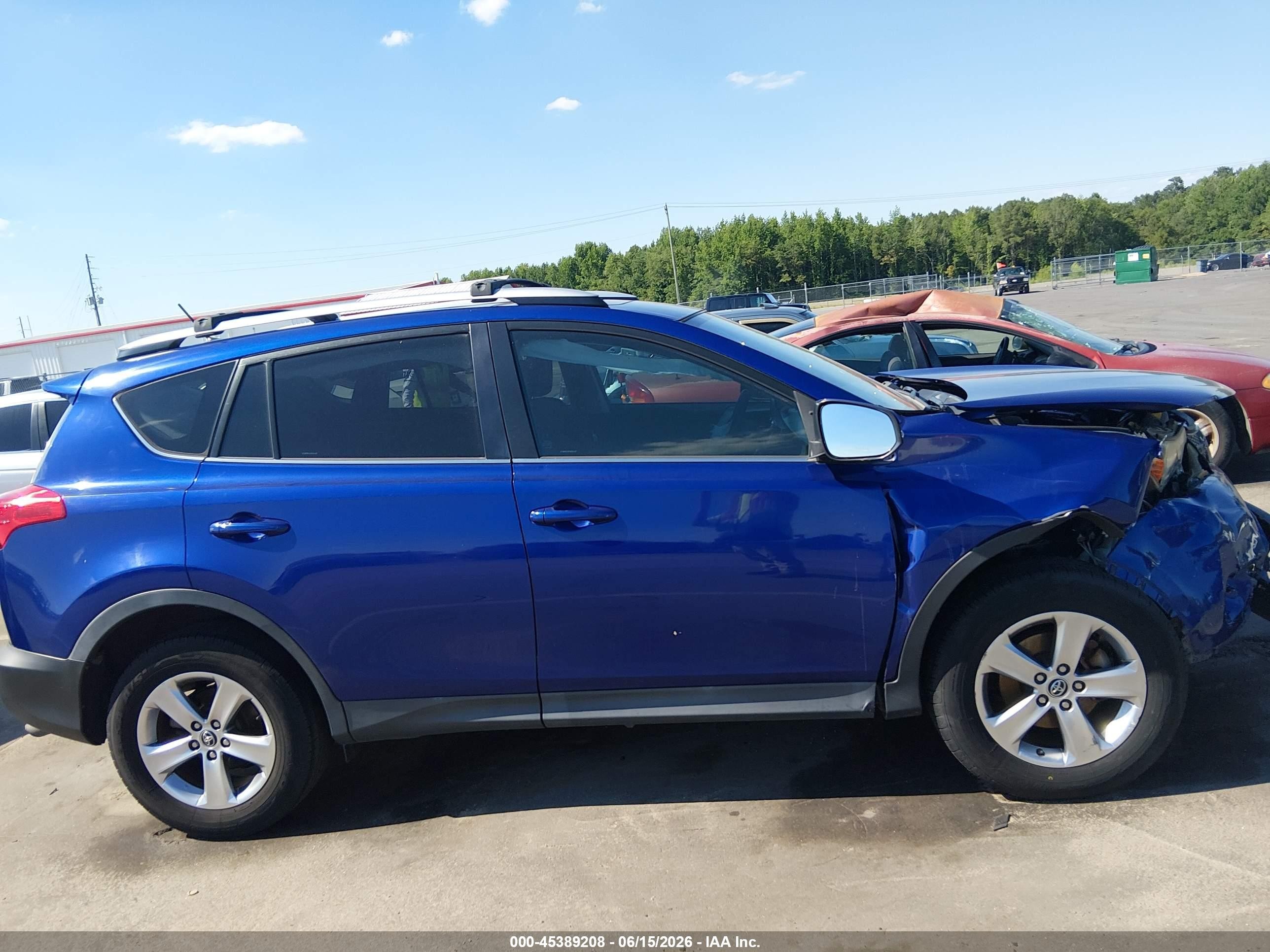 2015 Toyota Rav4 Xle Blue vin: 2T3WFREVXFW181159