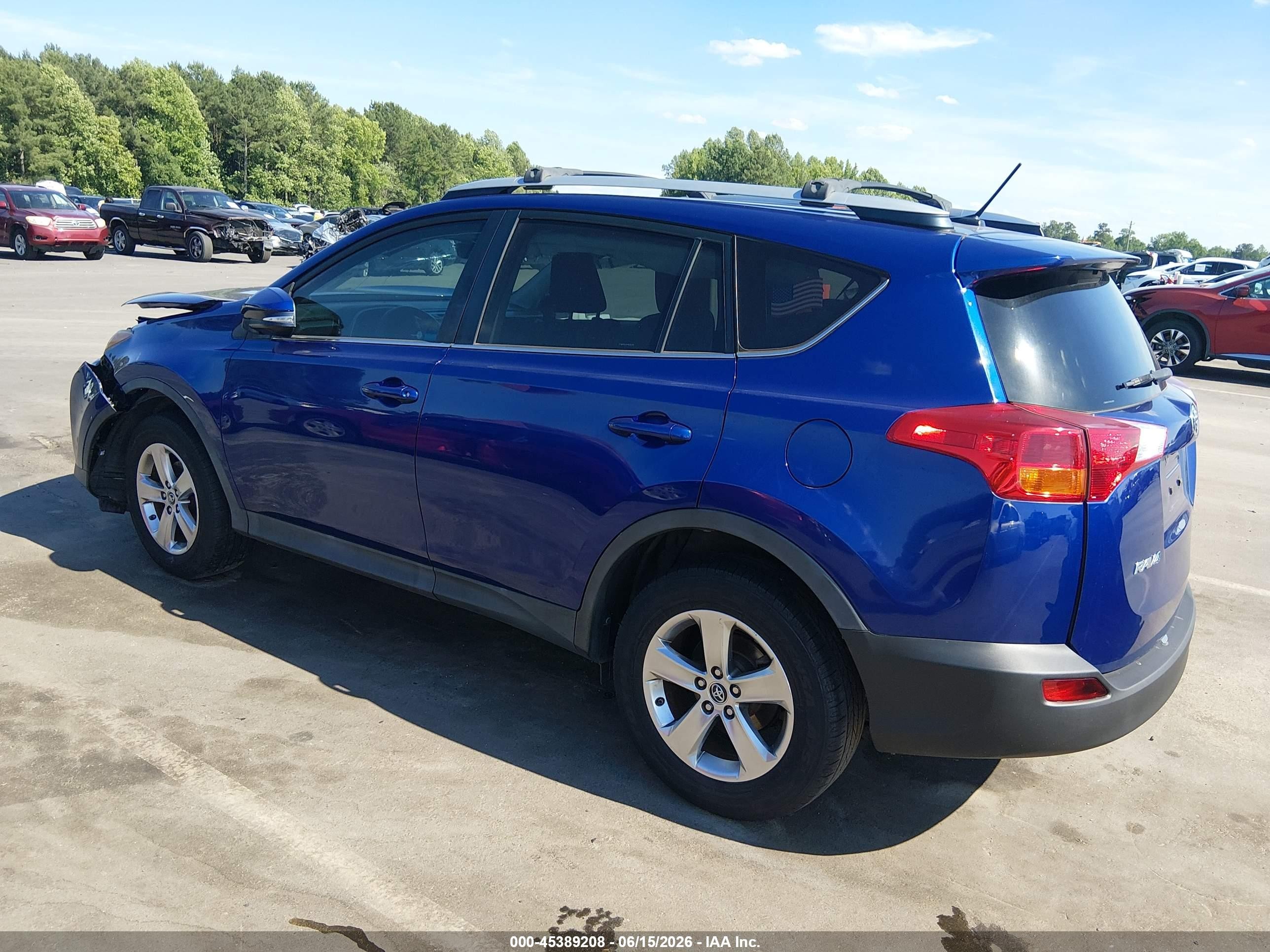 2015 Toyota Rav4 Xle Blue vin: 2T3WFREVXFW181159