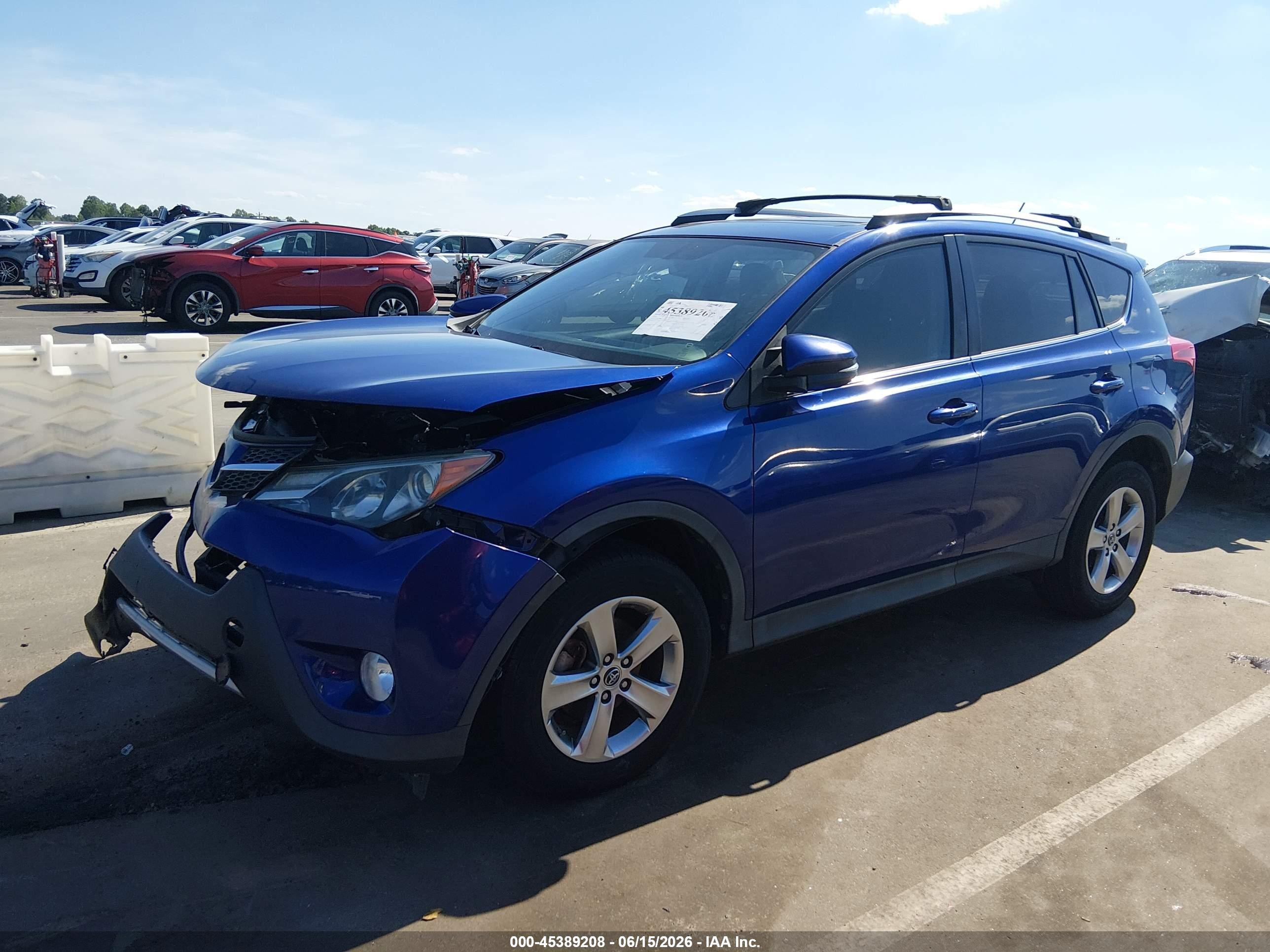 2015 Toyota Rav4 Xle Blue vin: 2T3WFREVXFW181159