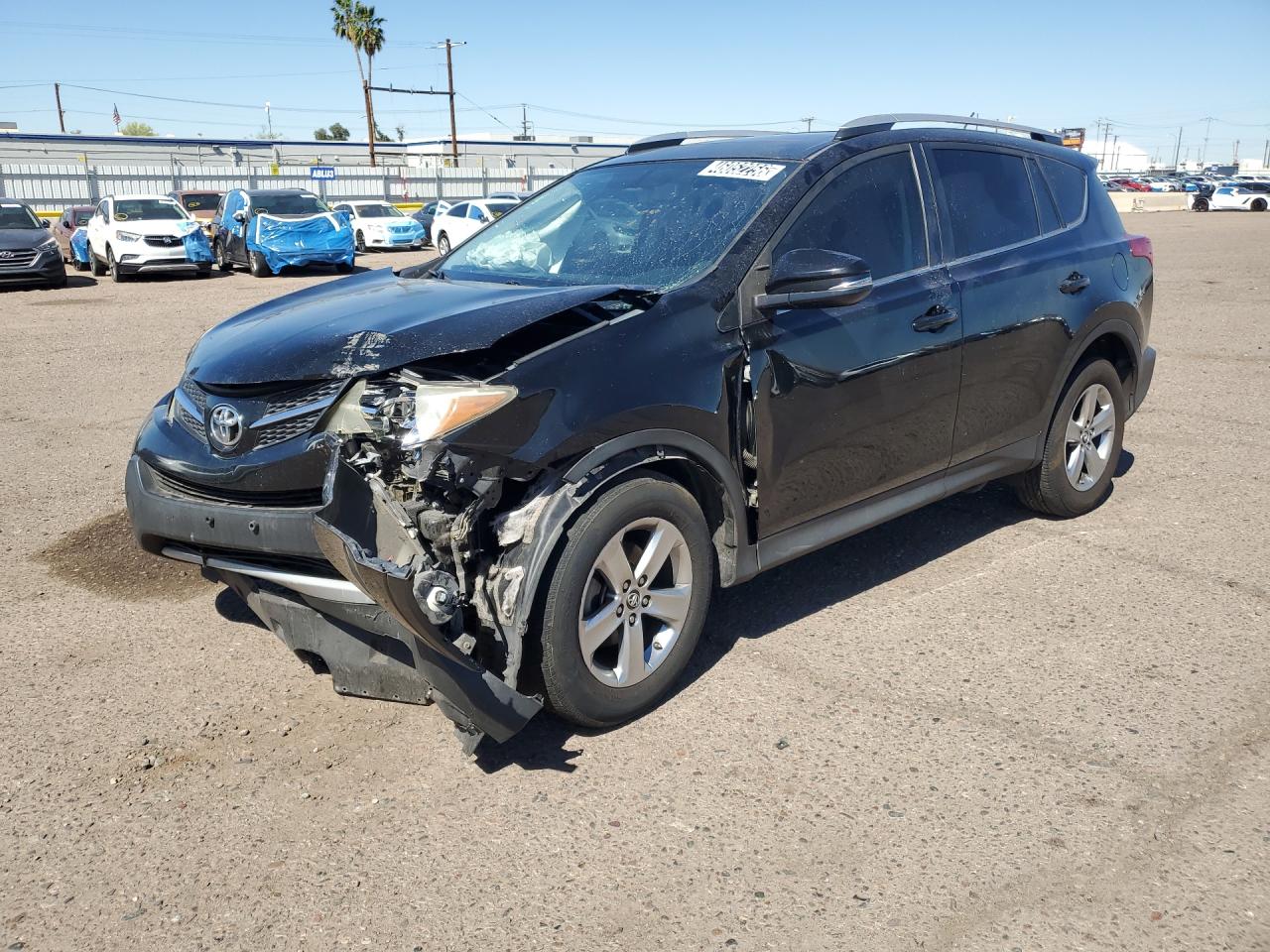 2015 Toyota Rav4 Xle Black vin: 2T3WFREVXFW195899 Damage: Left Front Fender, Dent(S) W/No Paint Dmg, 11 To 12 Inches