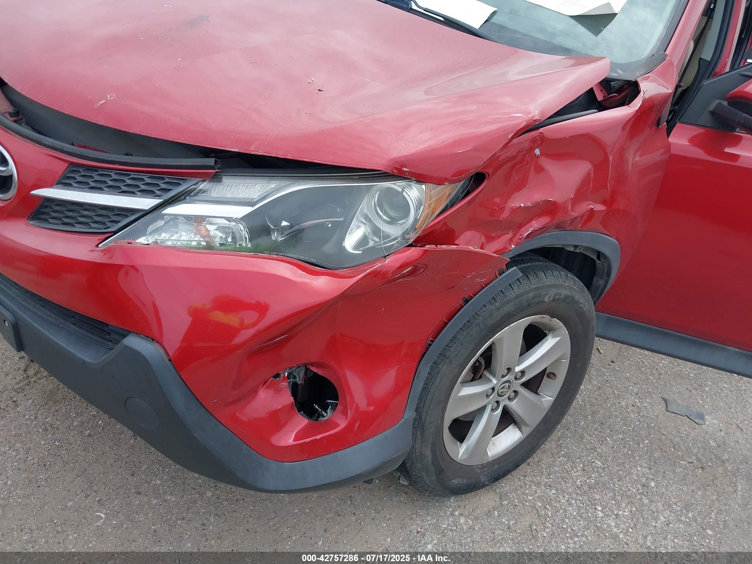 2015 Toyota Rav4 Xle Red vin: 2T3WFREVXFW199614