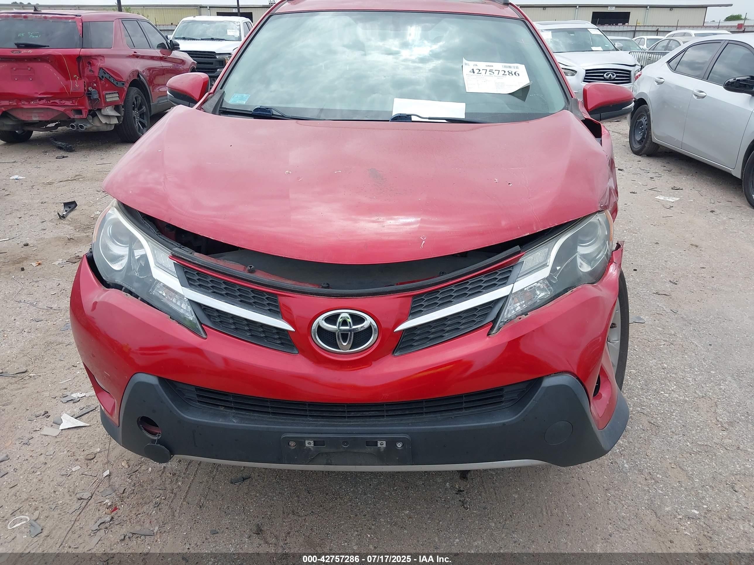 2015 Toyota Rav4 Xle Red vin: 2T3WFREVXFW199614
