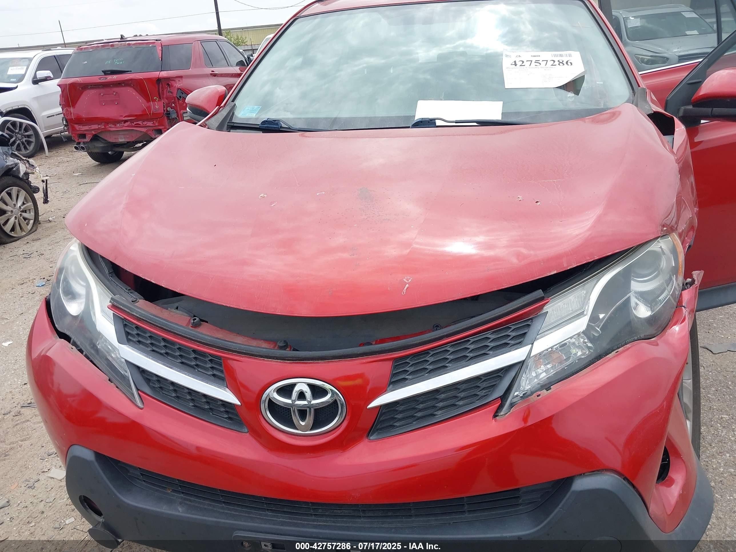 2015 Toyota Rav4 Xle Red vin: 2T3WFREVXFW199614