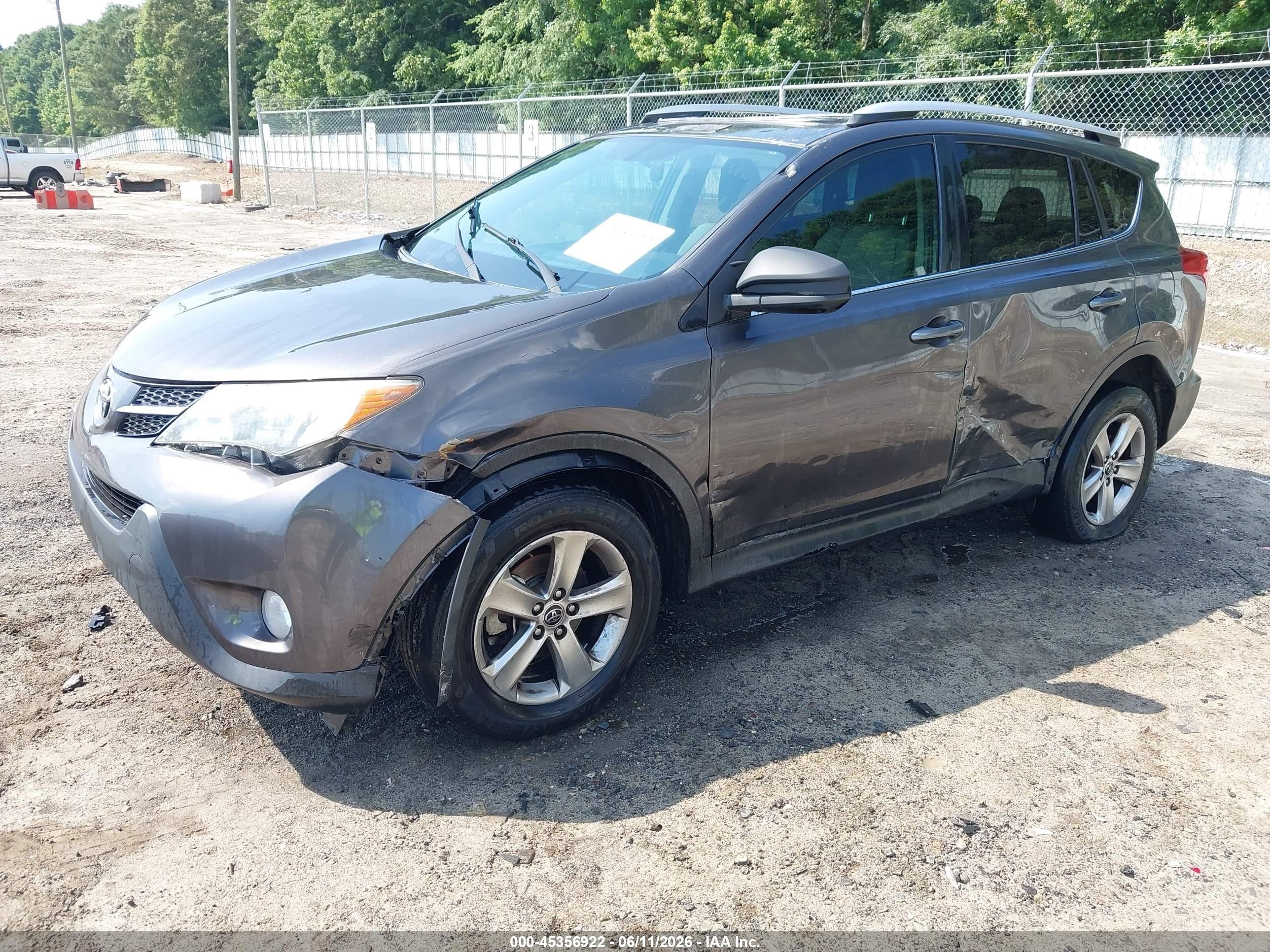 2015 Toyota Rav4 Xle Серый vin: 2T3WFREVXFW209445
