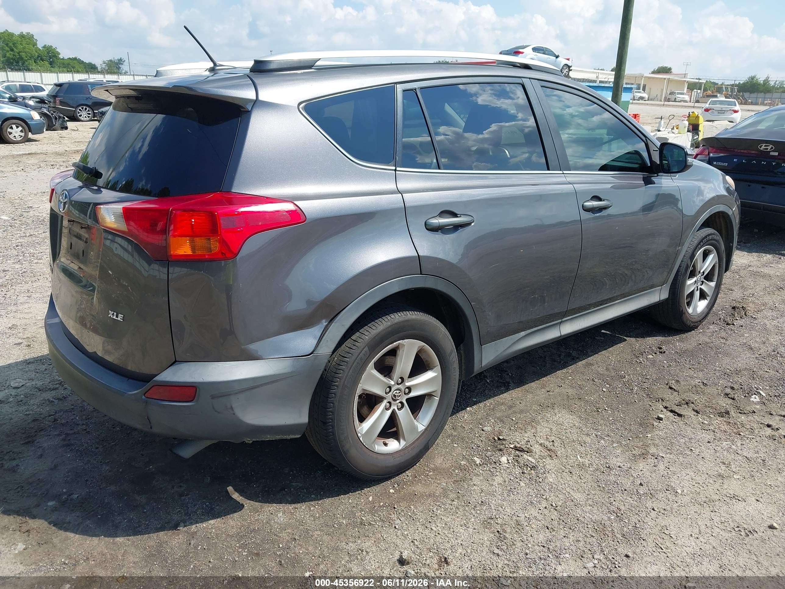 2015 Toyota Rav4 Xle Серый vin: 2T3WFREVXFW209445